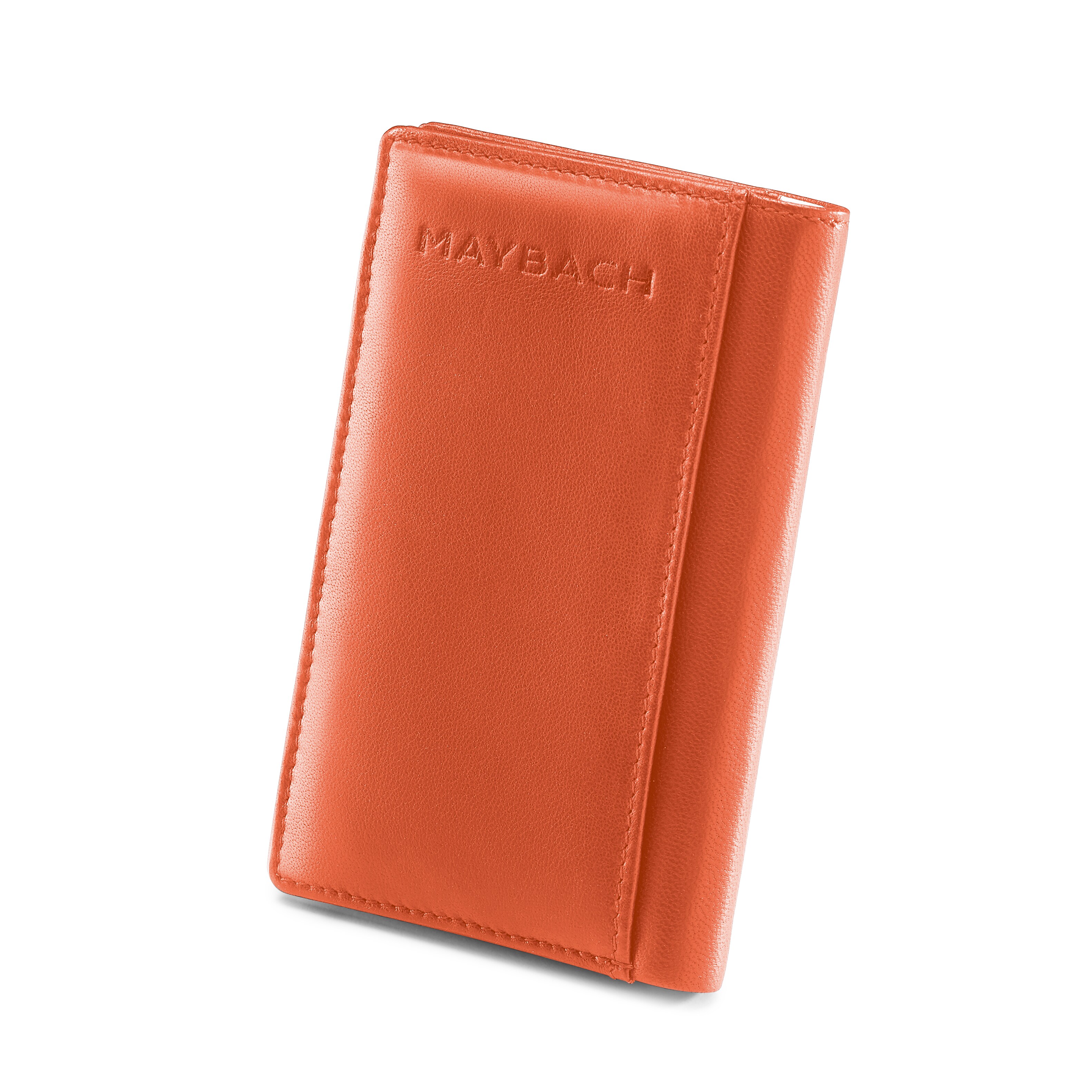 Mini wallet, Mercedes-Maybach - orange, Leather