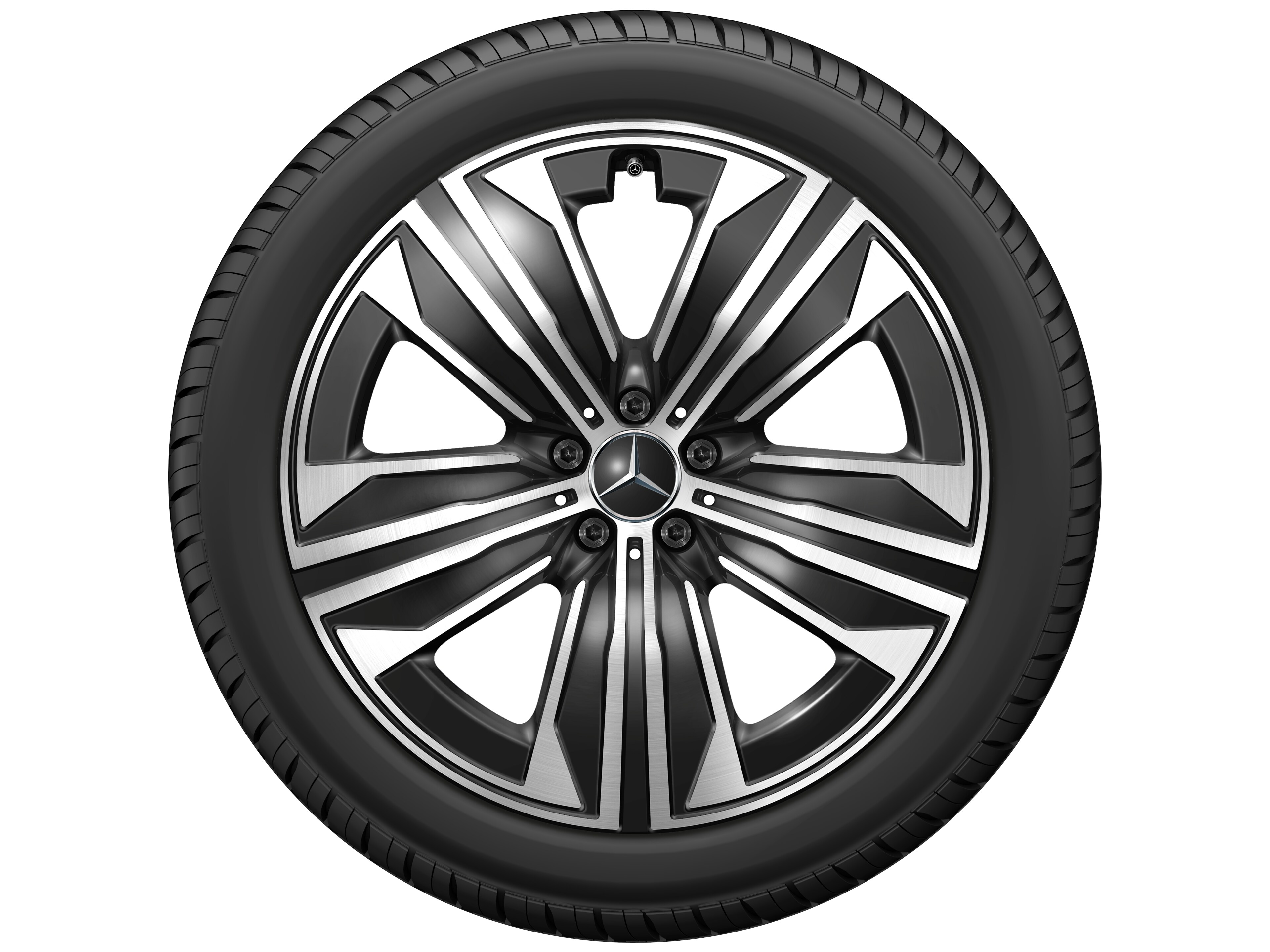 5-spoke wheel, Aero, 53.3 cm (21-inch), High-sheen finish - 9,5 J x 21 ET 30,1, black, high-sheen