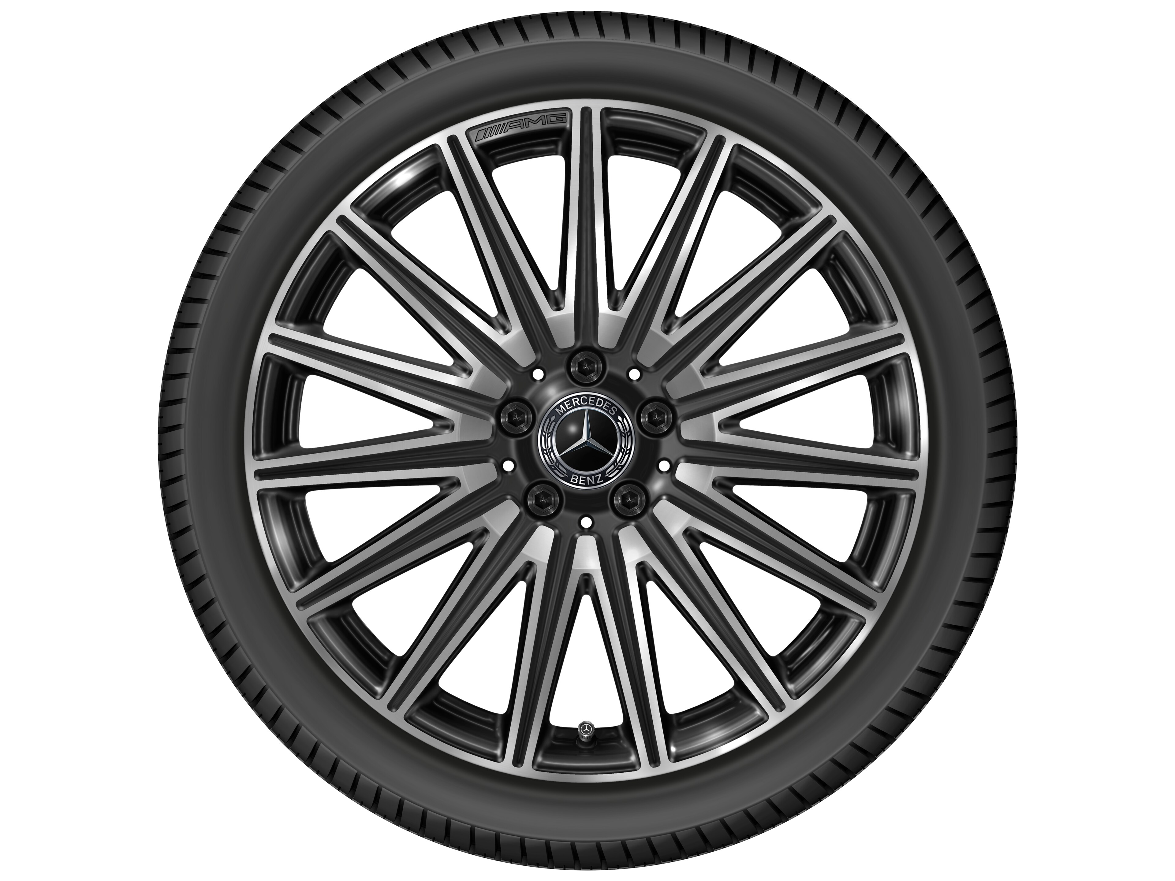 AMG light-alloy wheel, in multi-spoke design, 48.3 cm (19-inch) - 7,5 J x 19 ET 48,4, black