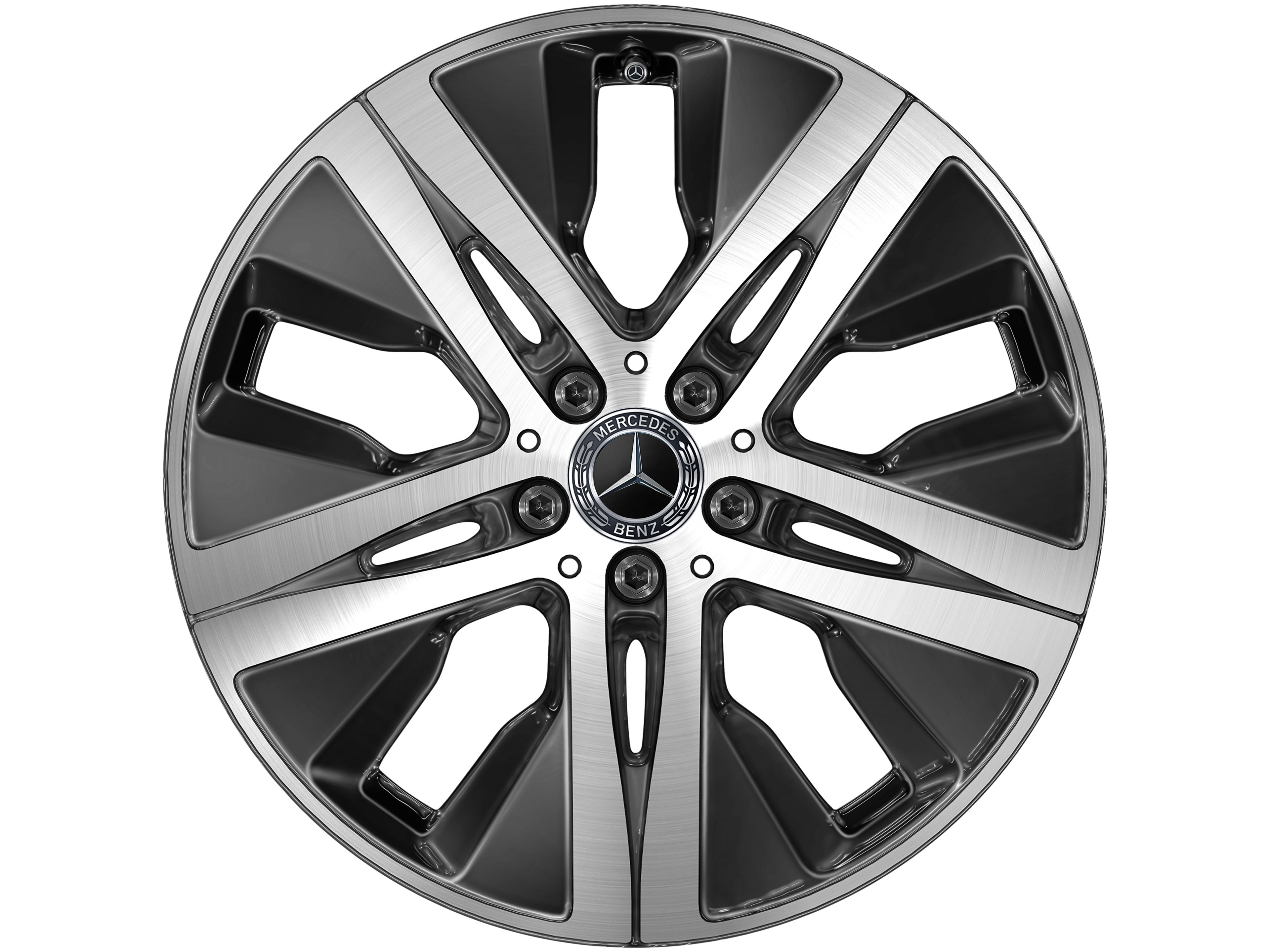 5-hole wheel, Aero, 48.3 cm (19-inch), High-sheen finish - 8 J x 19 ET 61, black, high-sheen