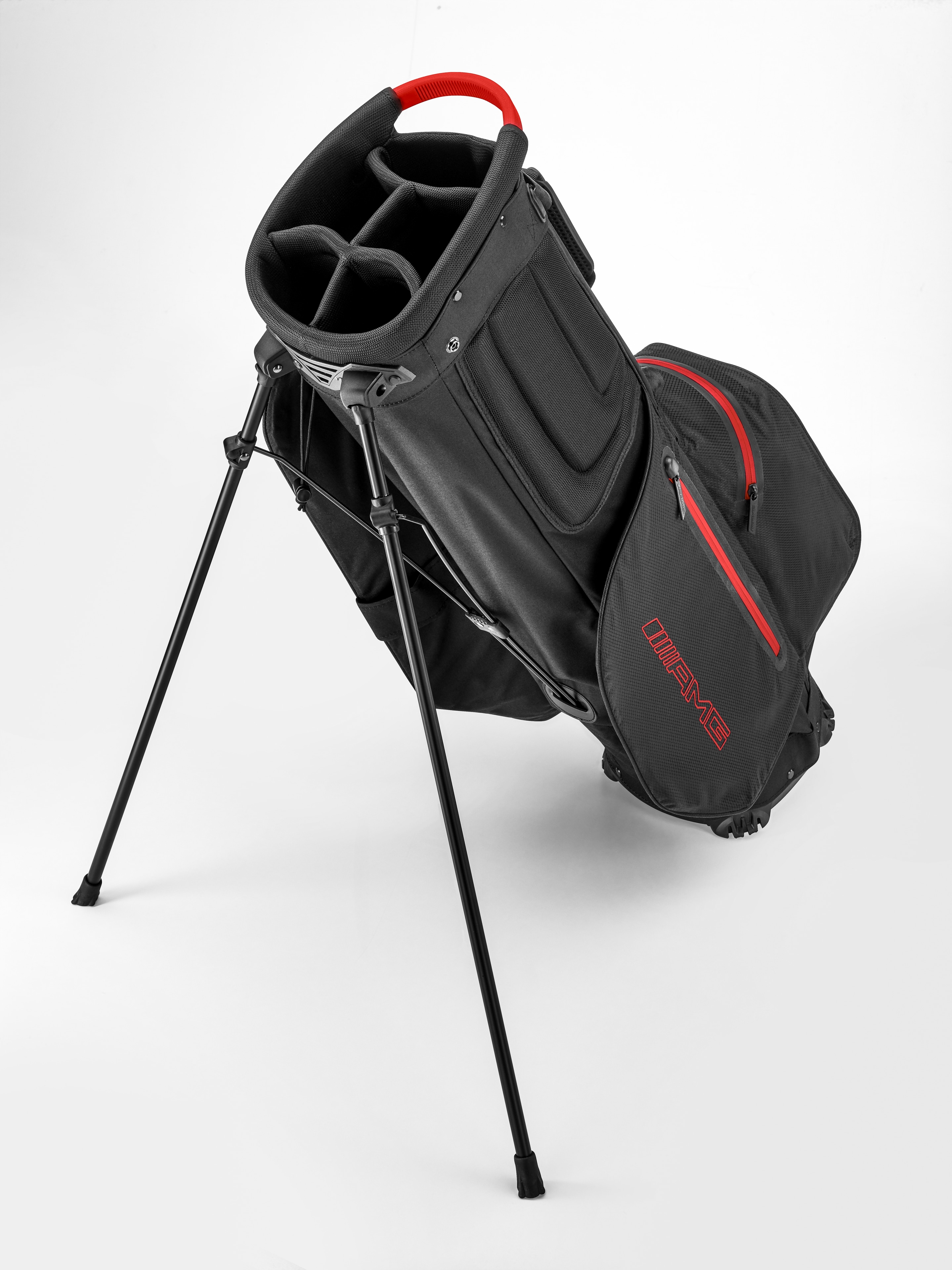 AMG golf stand bag - black / red, Polyamide