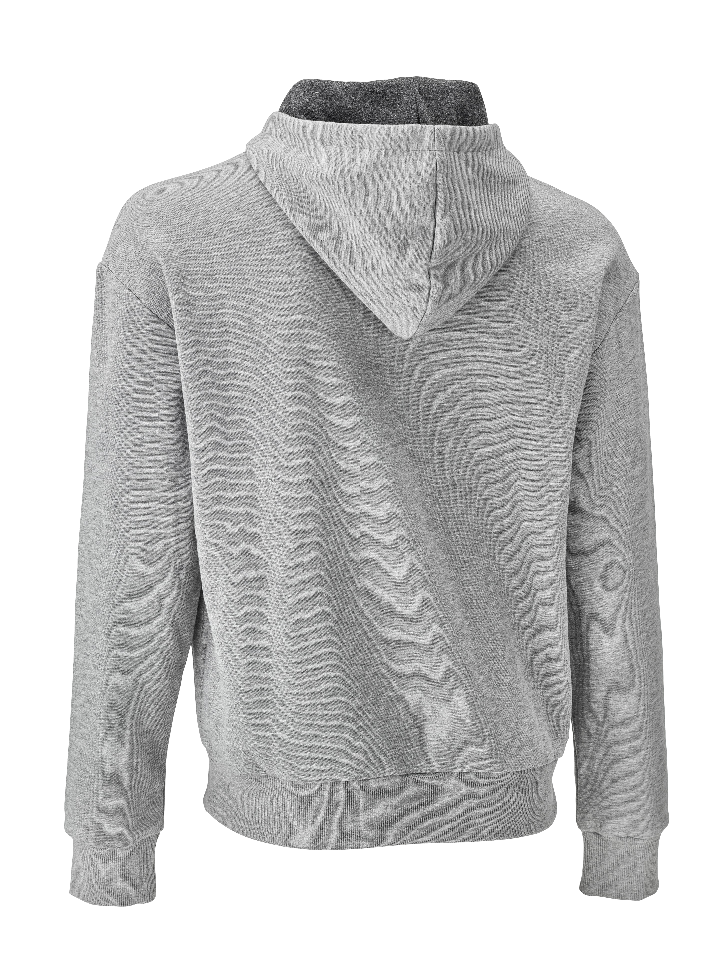Unisex sweatshirt hoodie - grey blend, XXL