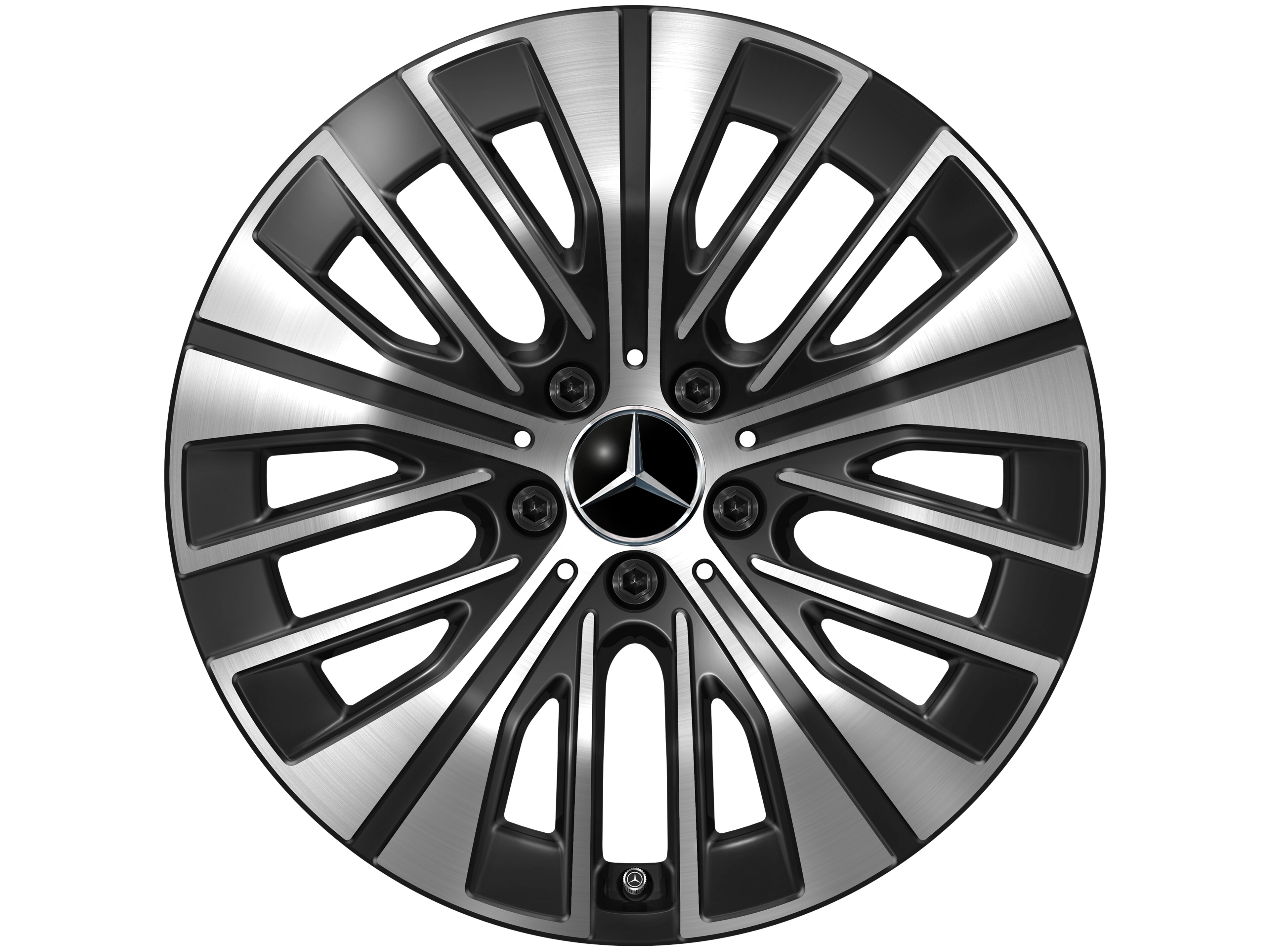 5-triple-spoke wheel, 45.7 cm (18-inch) - 7,5 J x 18 ET 53,5, black, high-sheen