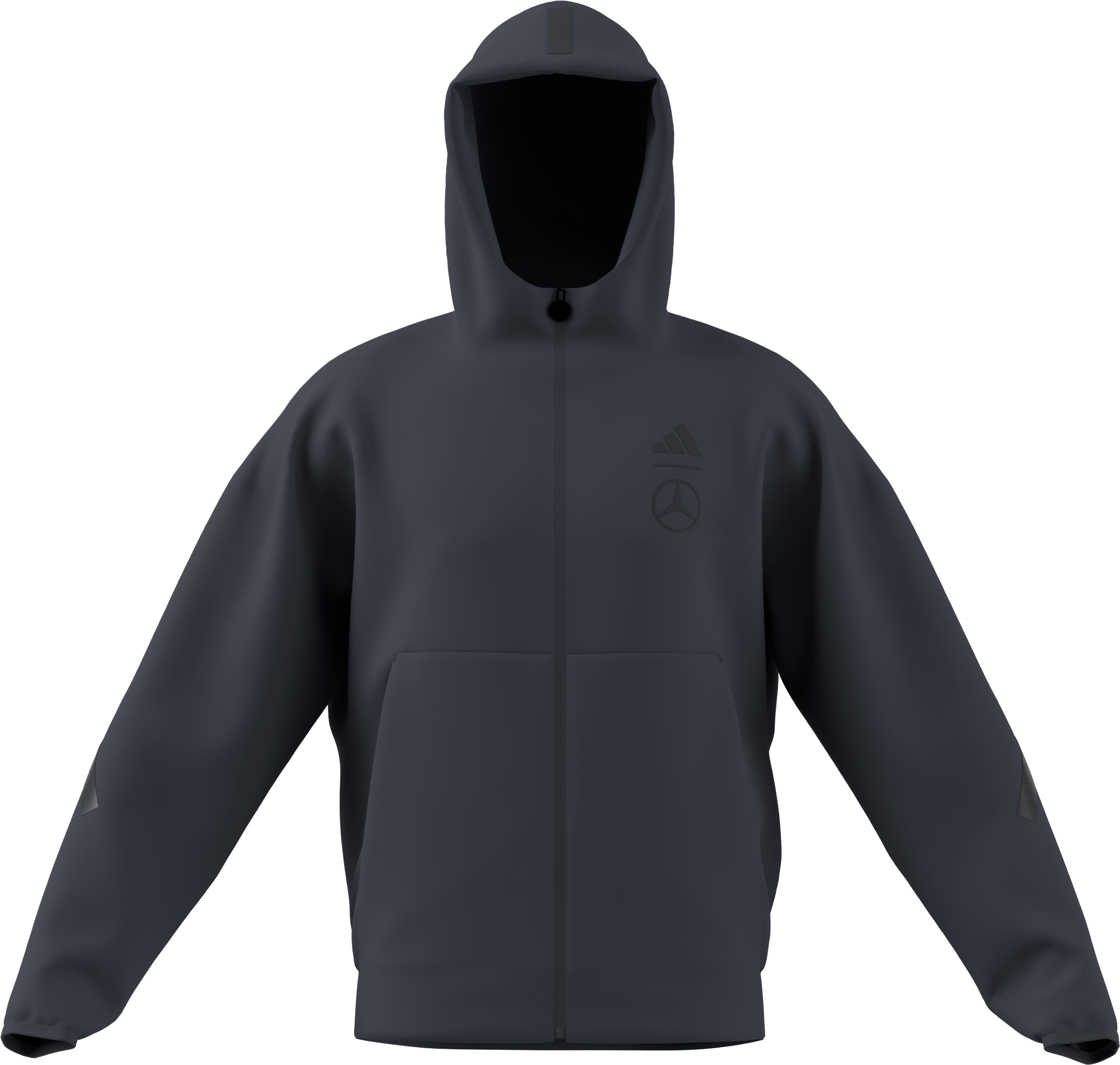 Men's sweat jacket - grey, M