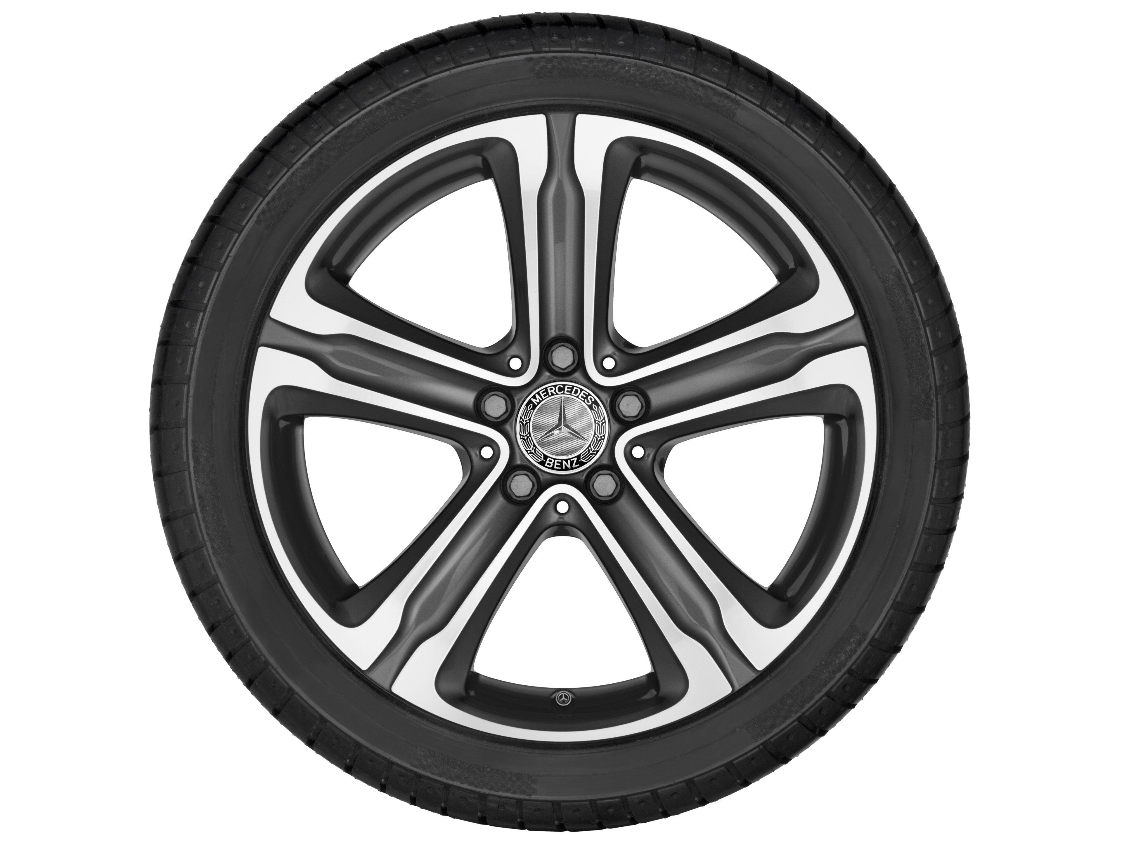 5-spoke wheel, 45.7 cm (18-inch) - 8 J x 18 ET 38, tremolite metallic, high-sheen