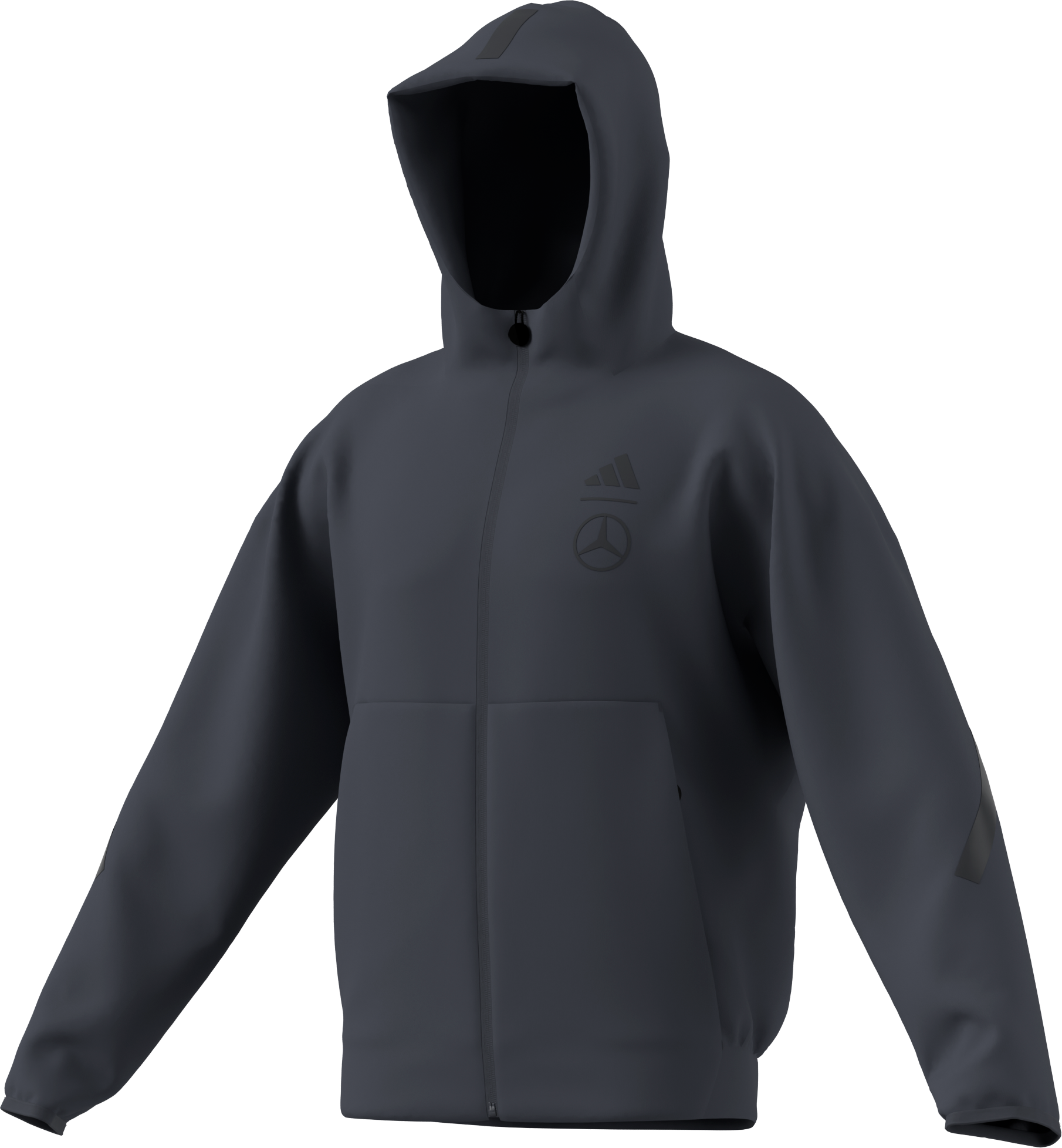 Men's sweat jacket - grey, M