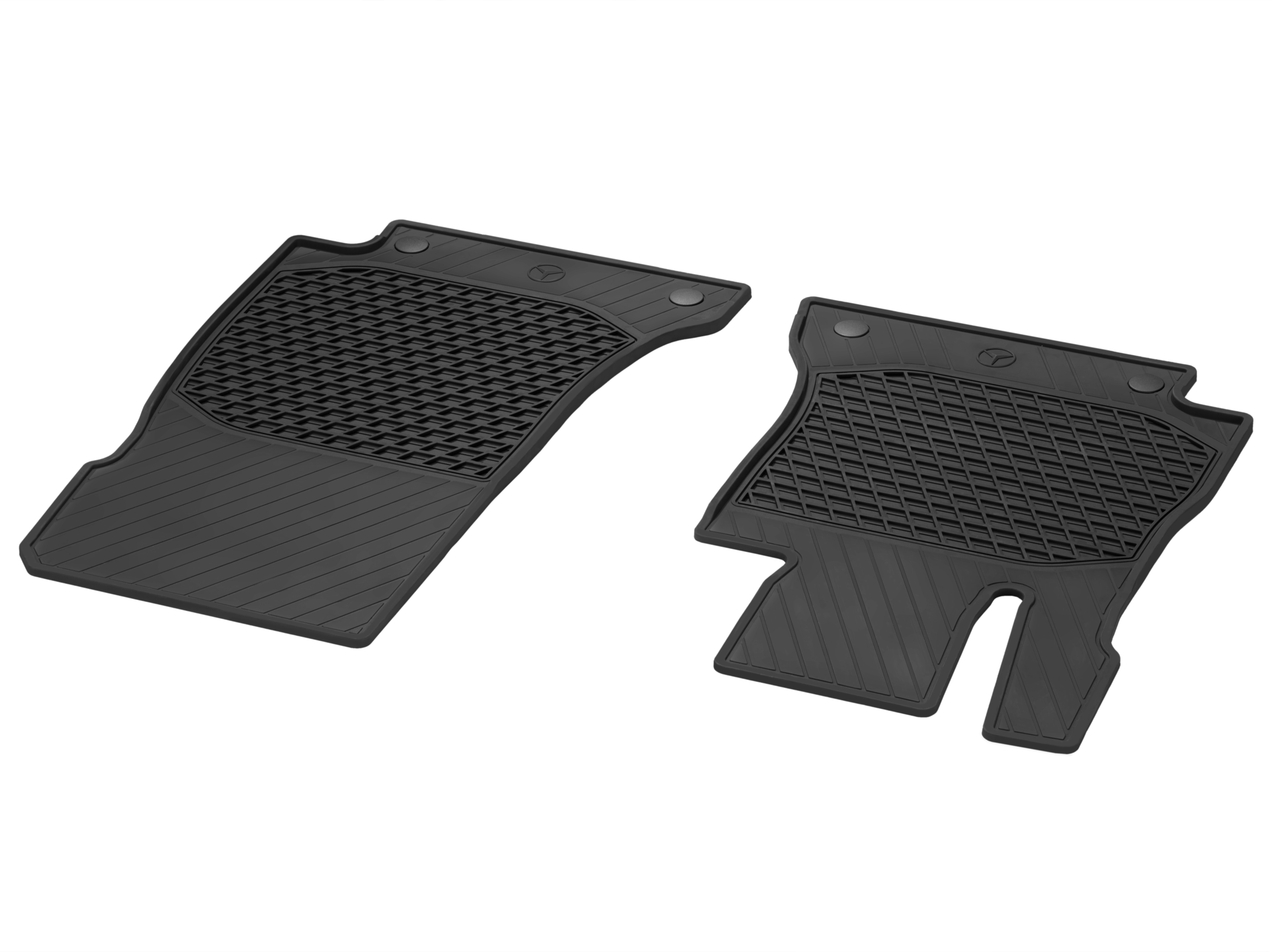 All-season floor mats CLASSIC, Driver/front passenger's mat, Set of 2 - LHD, black