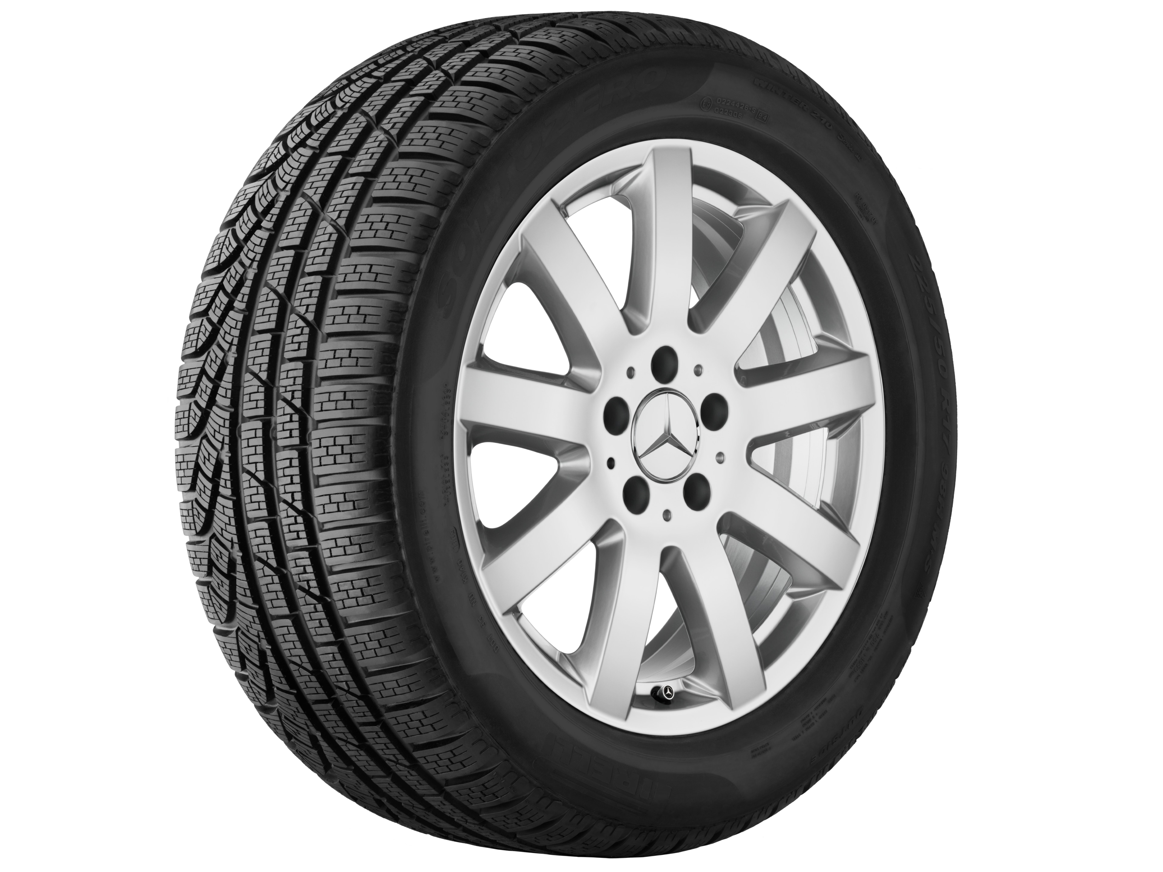 9-spoke wheel, Tarazed, 43.2 cm (17-inch) - 8 J x 17 ET 37, sterling silver