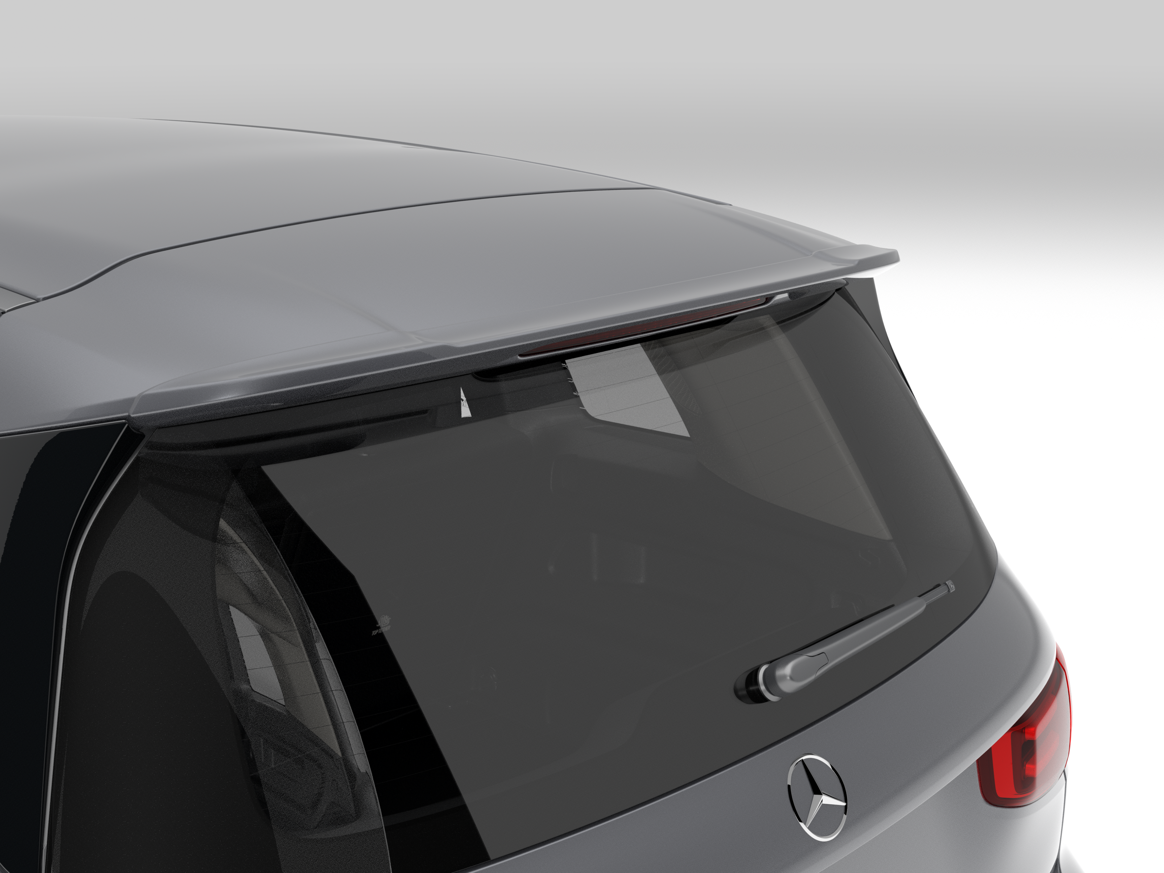 Roof spoiler - Plastic, primed
