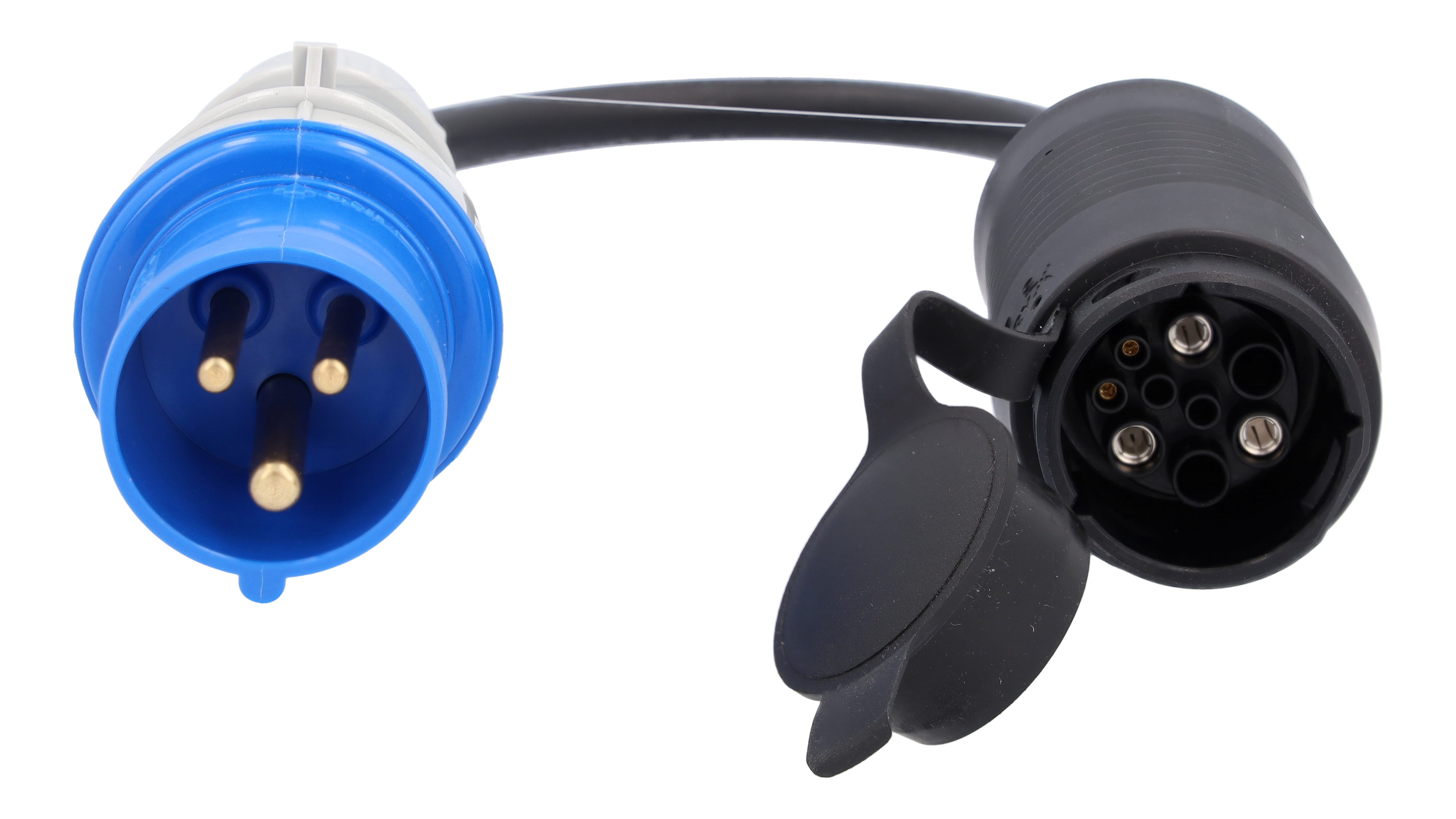Flexible Pro charging system, Adapter, CEE 16/1-phase - Plastic, black, LHD/RHD