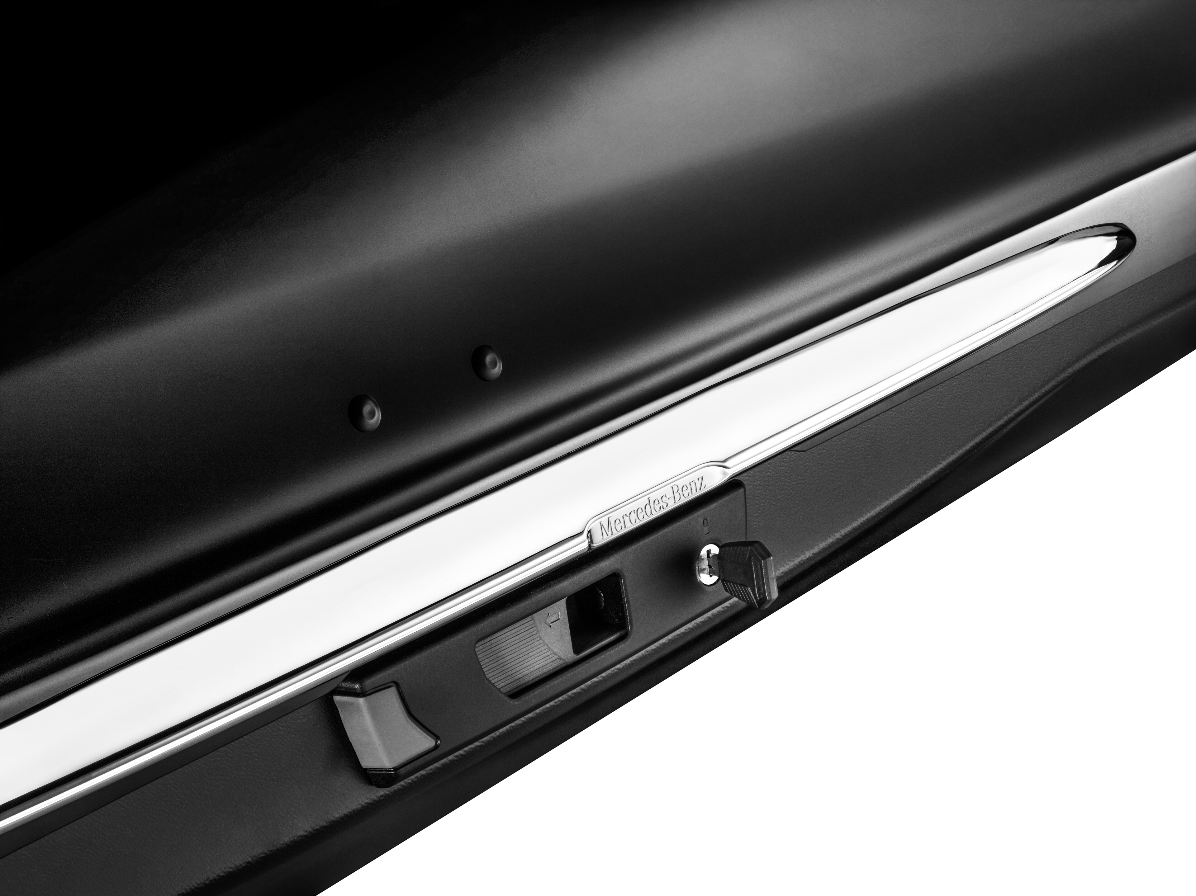 Handle strip, for Mercedes-Benz roof box - Chrome, chrome-plated
