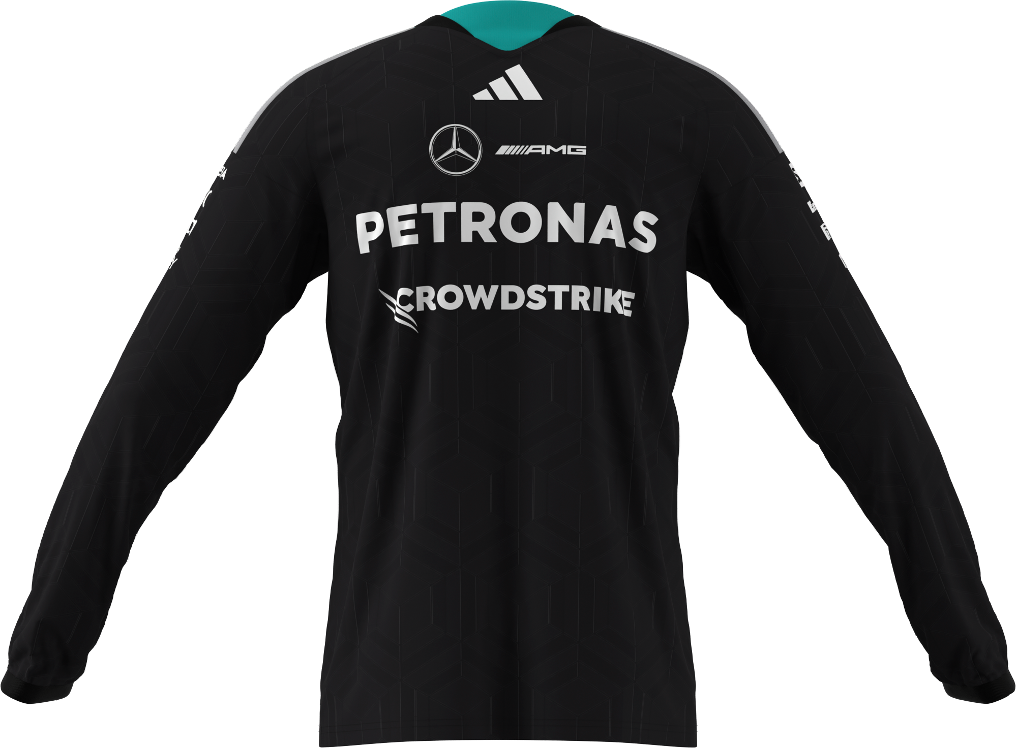 Men's long sleeve shirt, Driver, Mercedes-AMG F1 - black, XS