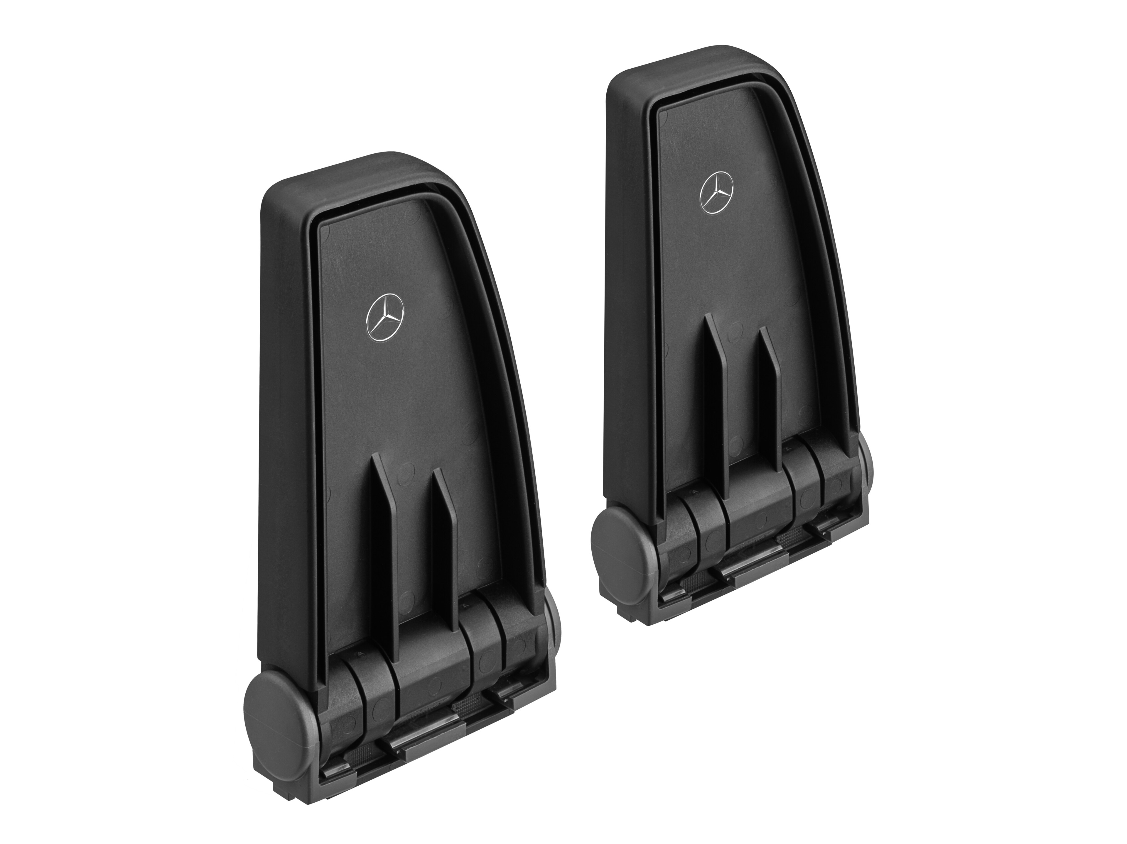 High-standing bracket set - Plastic, black