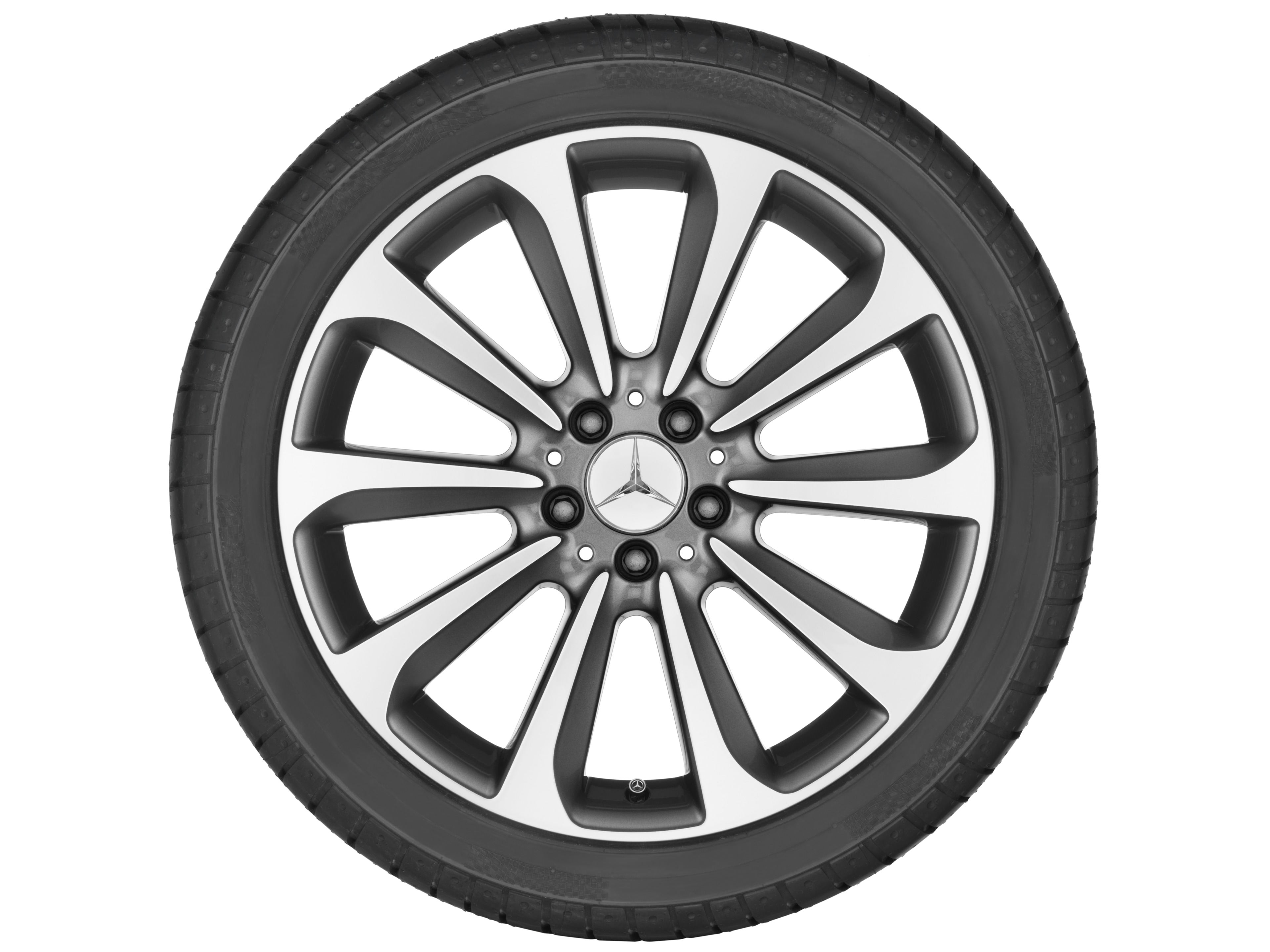 10-spoke wheel, 48.3 cm (19-inch), High-sheen finish - 7,5 J x 19 ET 44, himalaya grey, high-sheen