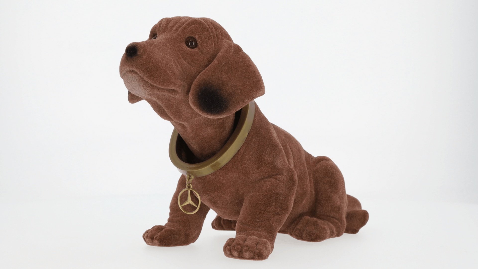 Nodding dog - brown, Plastic