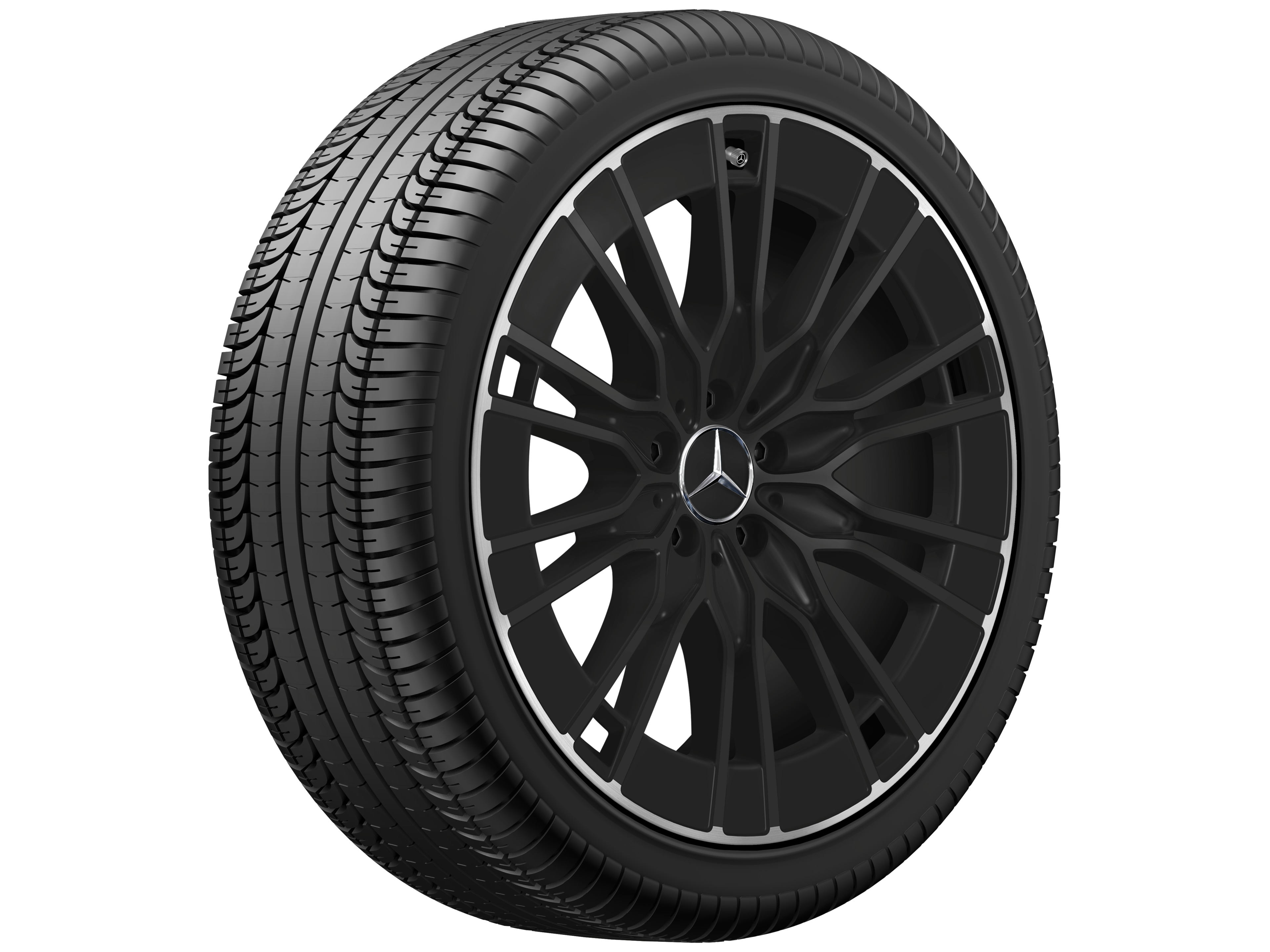 10-twin-spoke wheel, Aero, 50.8 cm (20-inch), High-sheen rim flange - 8,5 J x 20 ET 35,5, black, high-sheen