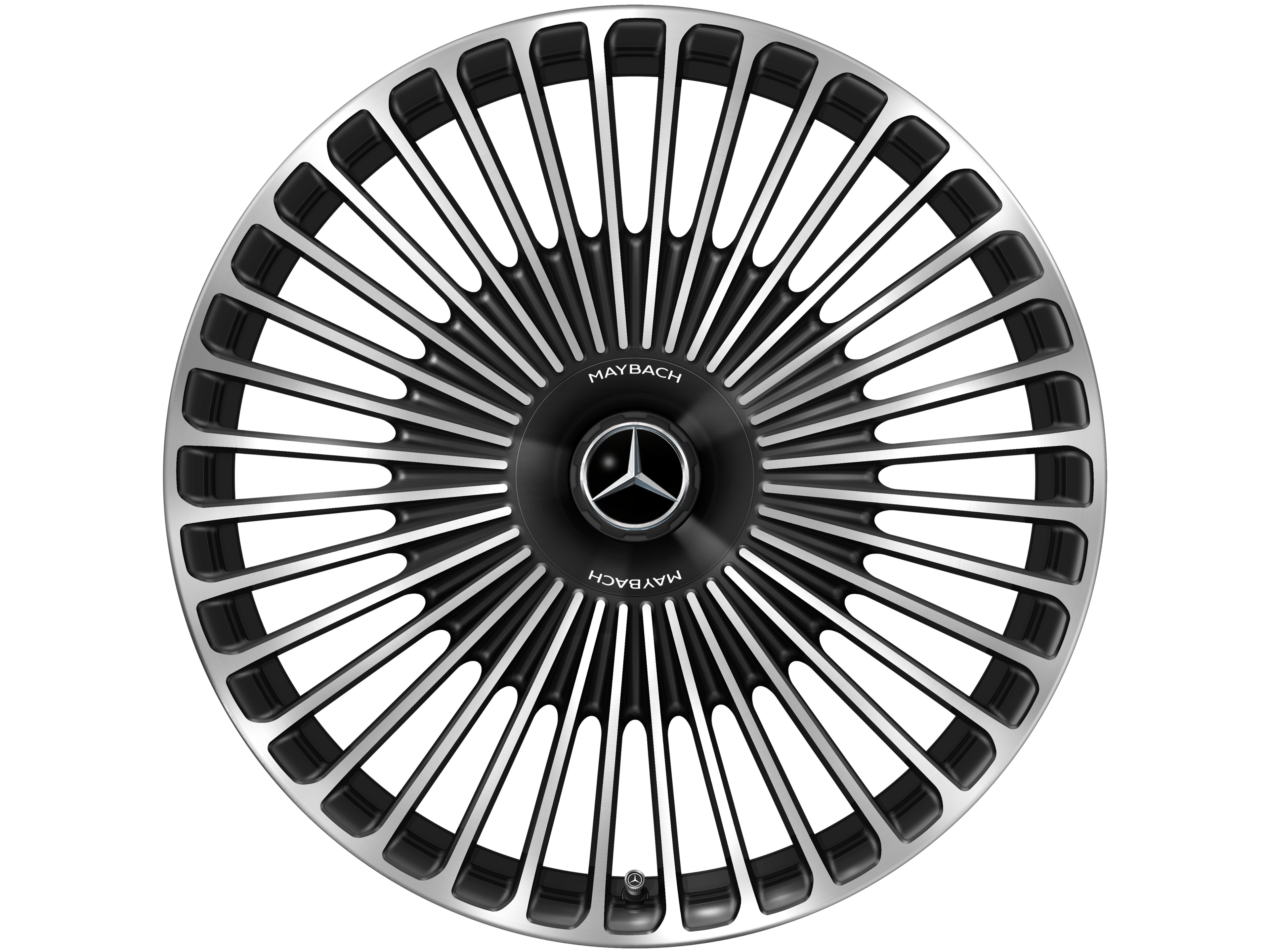 AMG forged wheel in multi-spoke design, 53.3 cm (21-inch) - 9,5 J x 21 ET 56,1, black, high-sheen