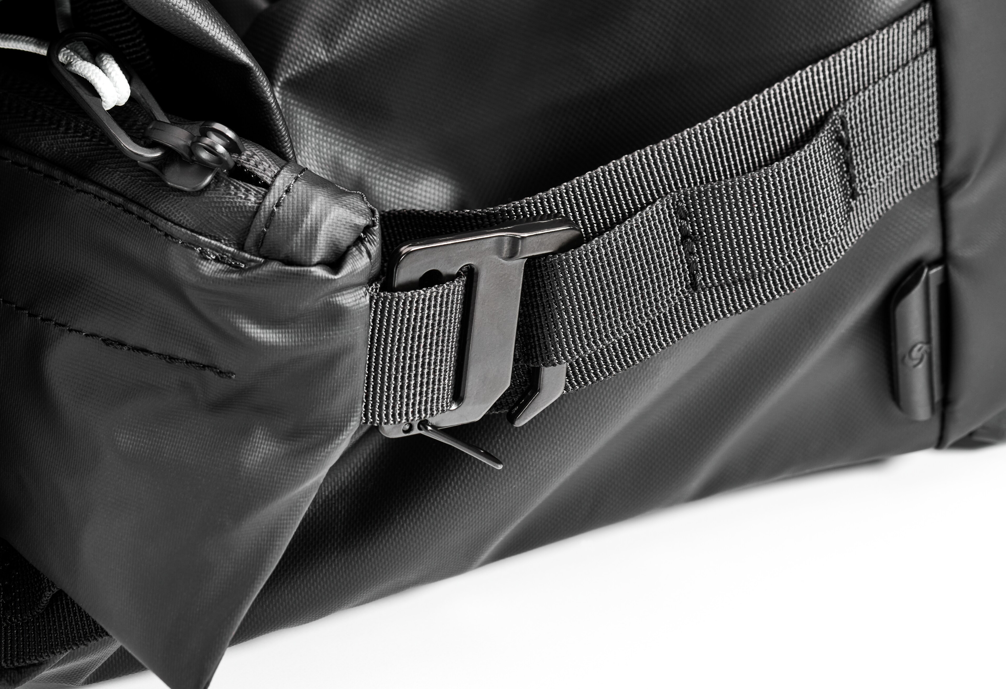 Trolley bag, folding - black, Polyamide (recycled) / Polyester, Samsonite