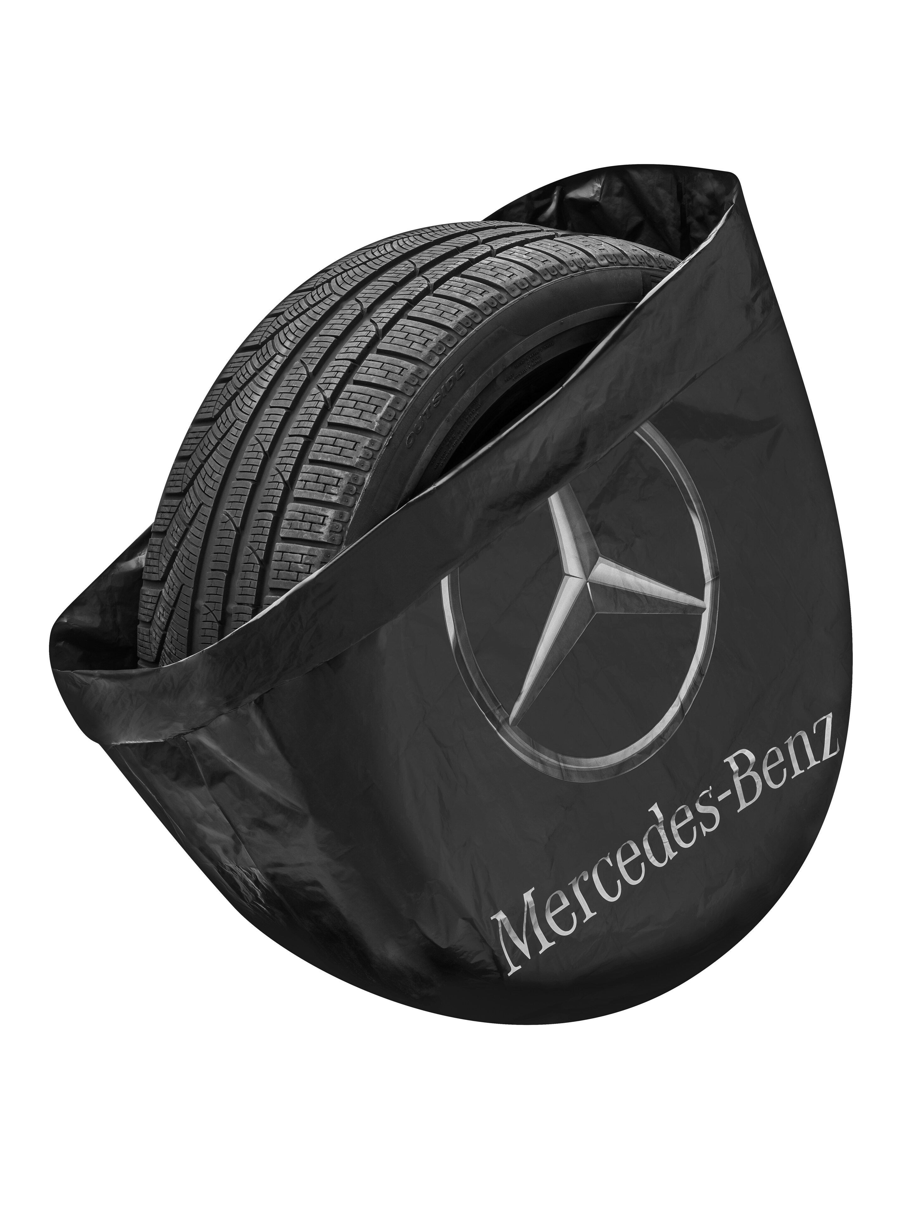 Tyre bag - black, Polyethylene