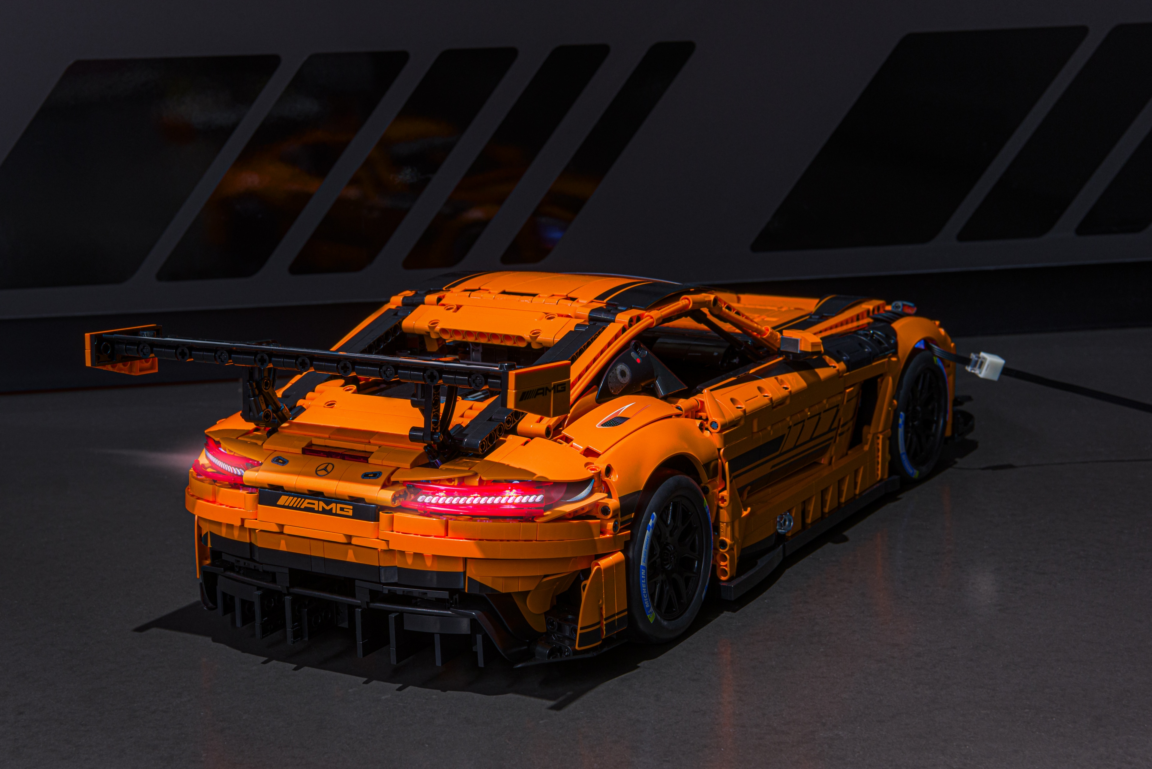 Mercedes-AMG GT3, Klemmbaustein Modell, C190 - orange, CaDa, 1:8