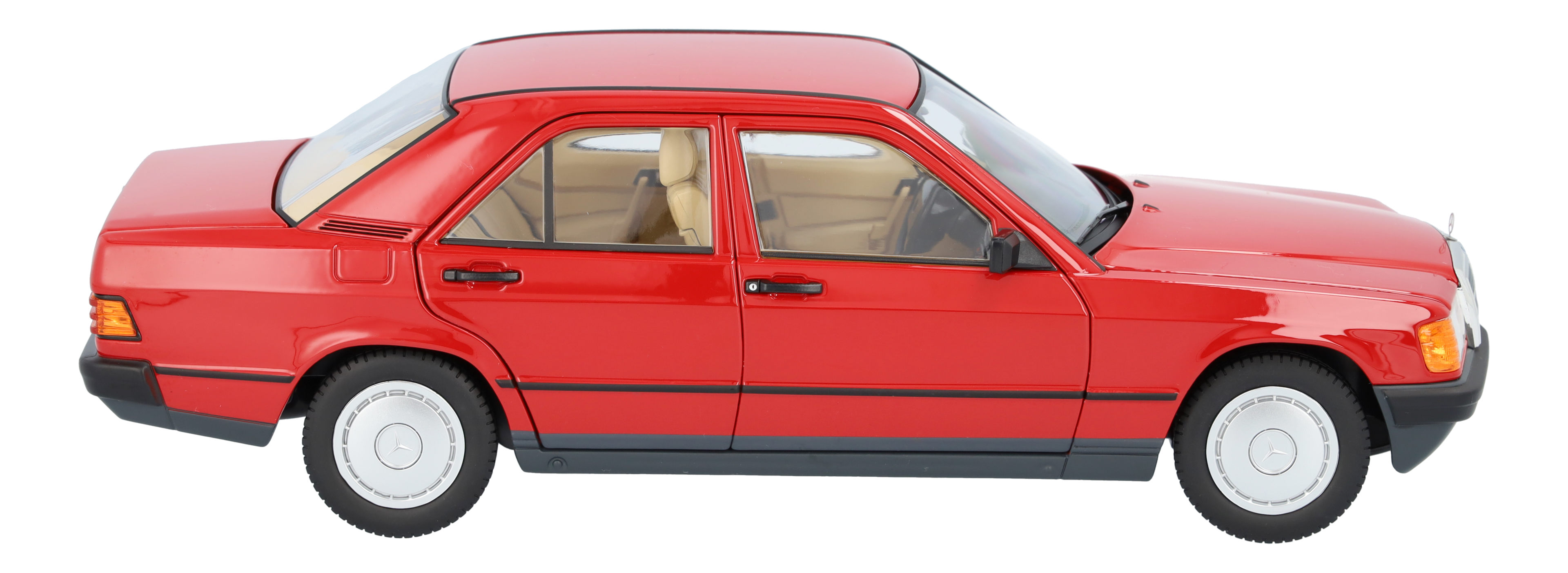 190 E, W124 (1982-1988) - red, Norev, 1:18
