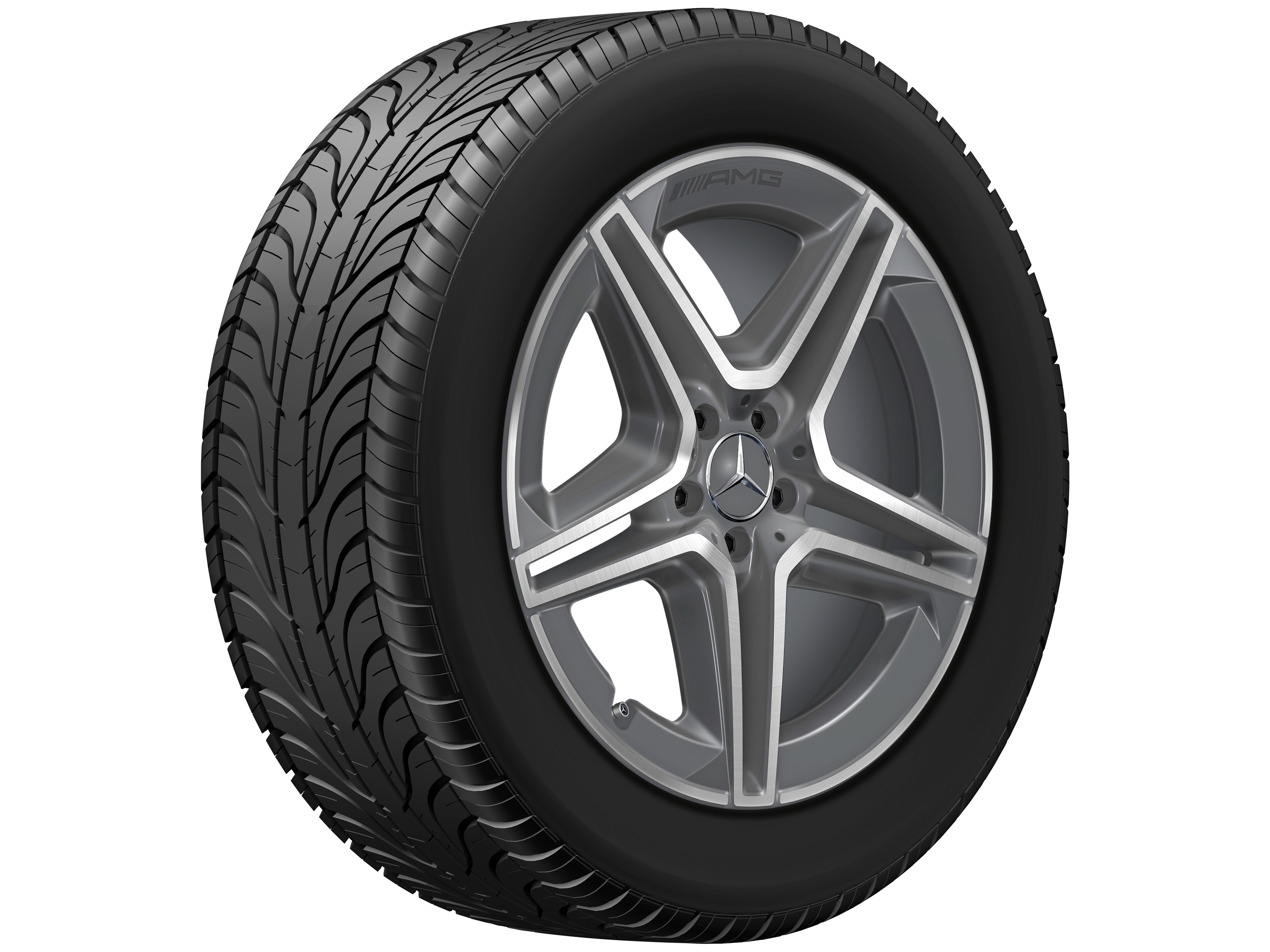 AMG 5-twin-spoke wheel, 50.8 cm (20-inch) - 9 J x 20 ET 44, tremolite metallic, high-sheen