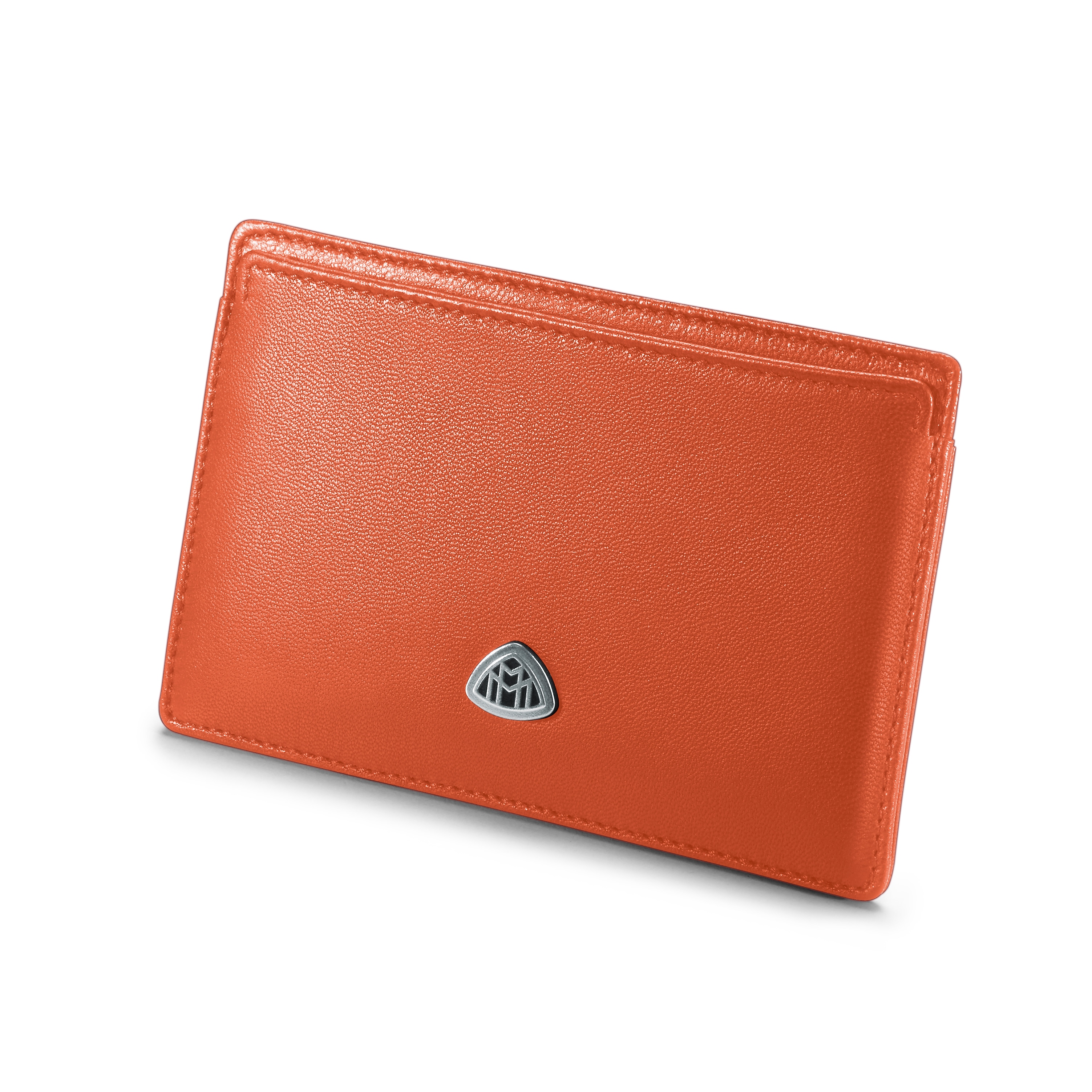 Credit card holder, Mercedes-Maybach - orange, Leather