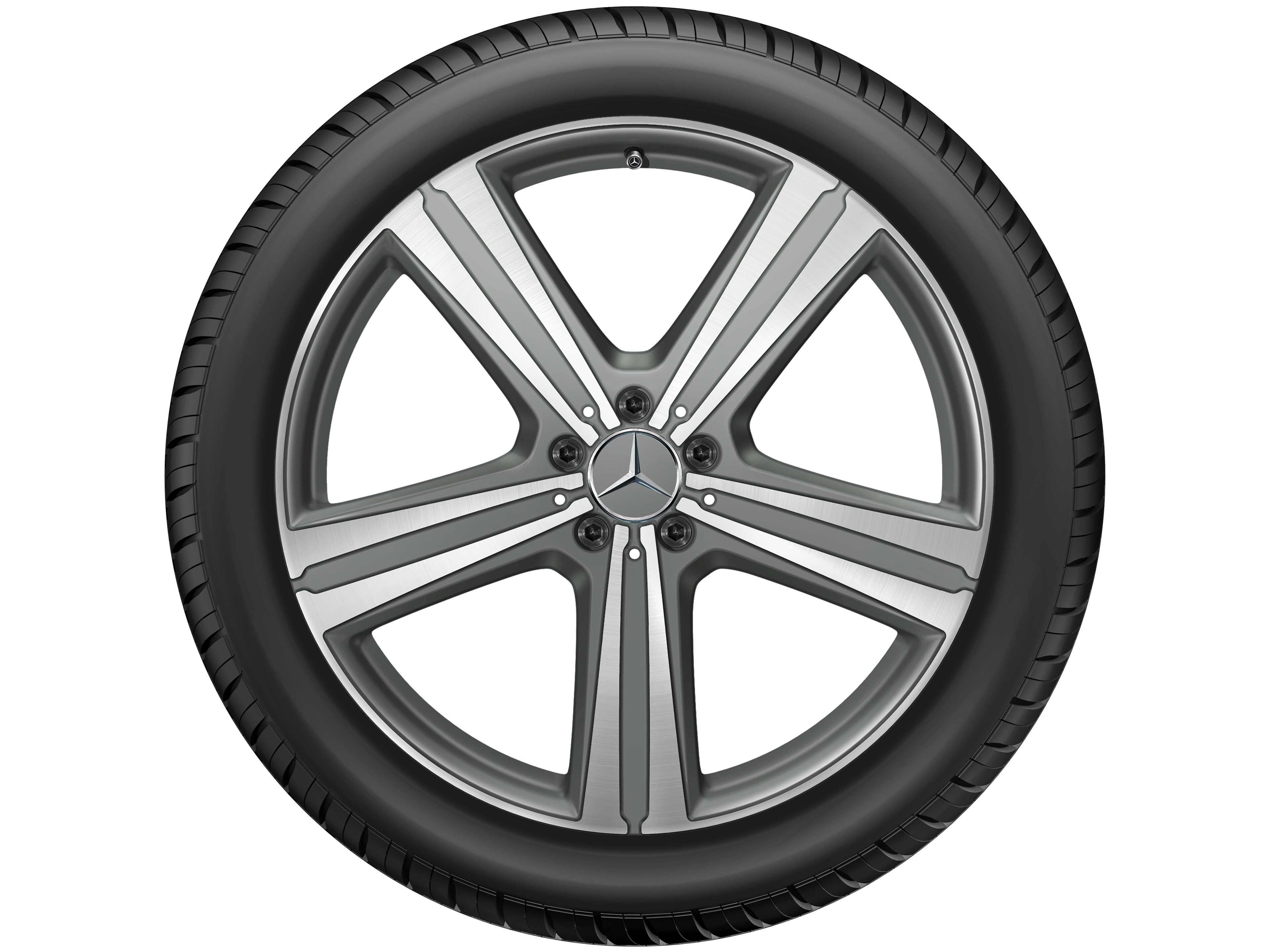 5-spoke wheel, 53.3 cm (21-inch), High-sheen finish - 11 J x 21 ET 49, matt himalaya grey, high-sheen