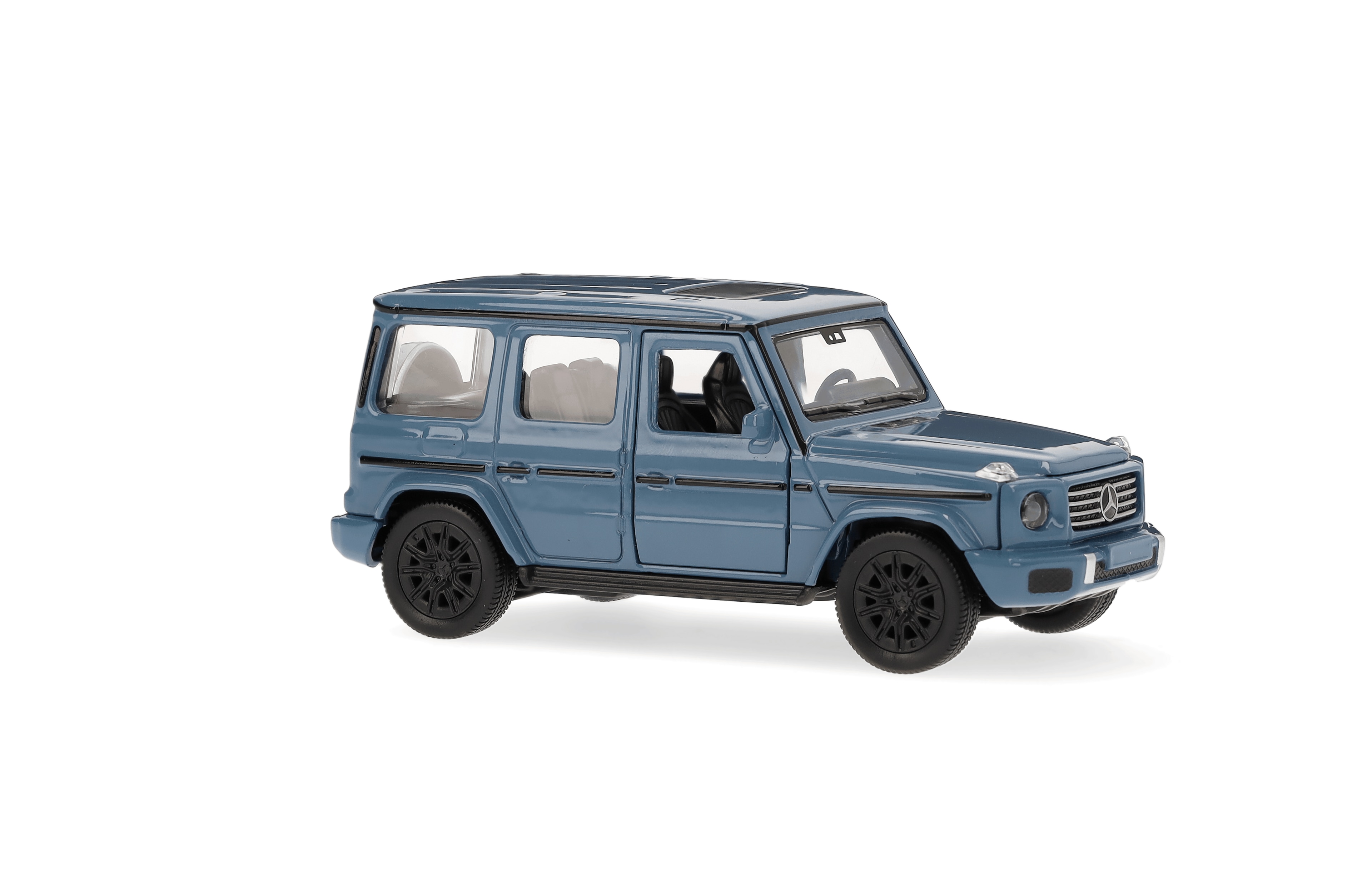 G-Class, Cross-Country Vehicle, W465, Pullback - MANUFAKTUR vintage blue non-metallic, Heinrich Bauer, 1:43