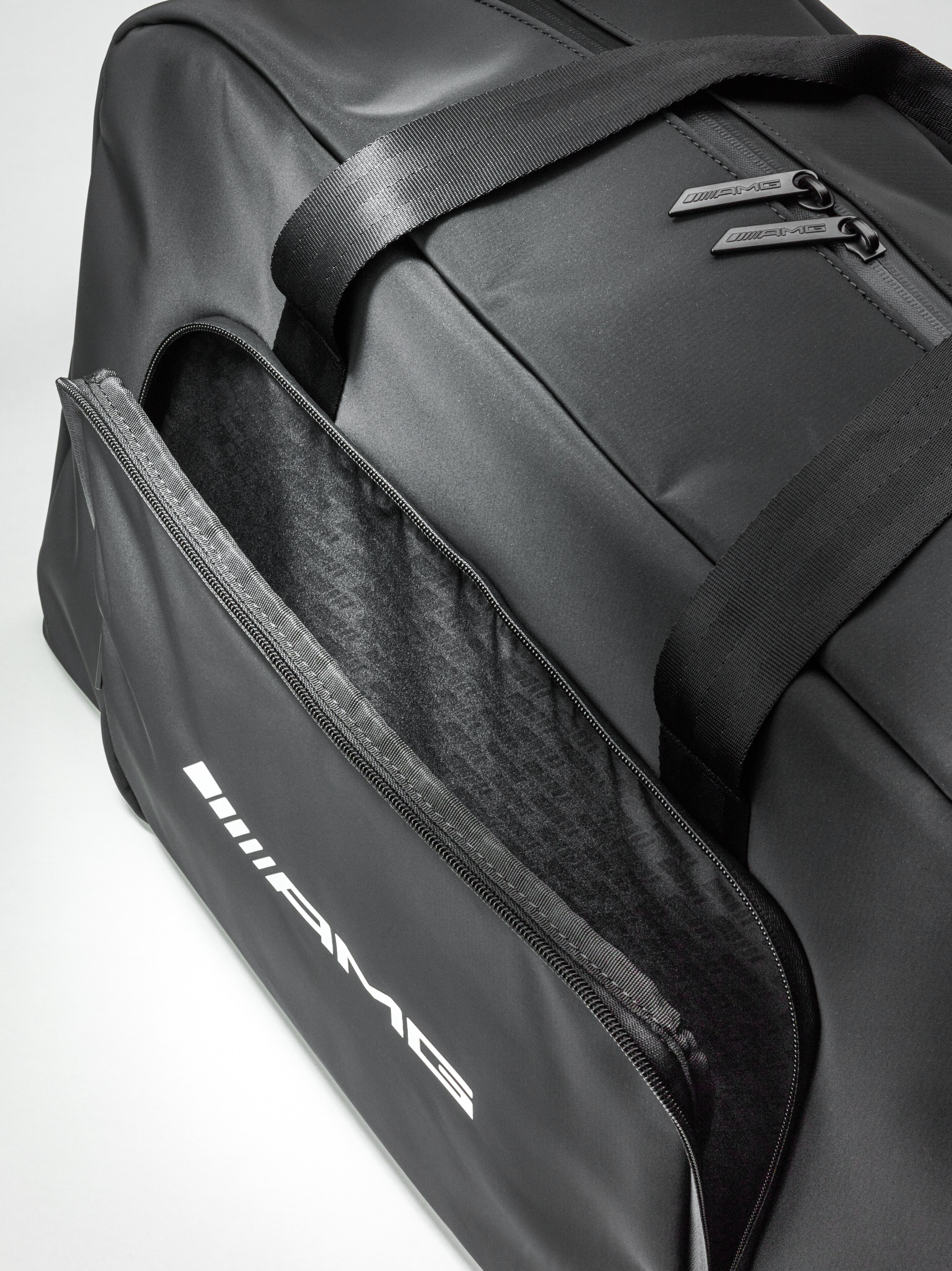 AMG weekend bag - black, PVC / Polyester / Polyester
