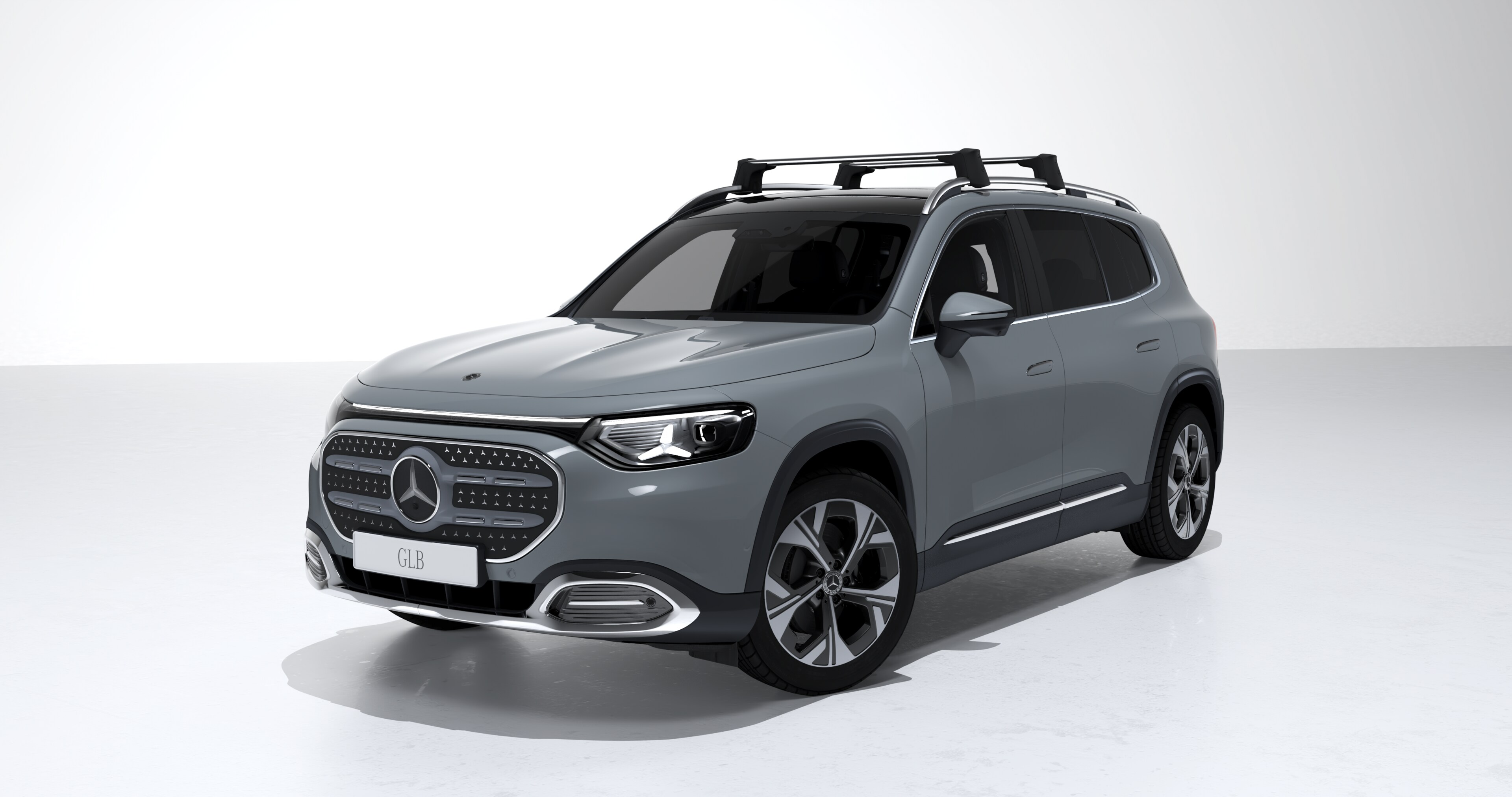 Roof rail carrier bars - Aluminium / Plastic, silver-coloured / black