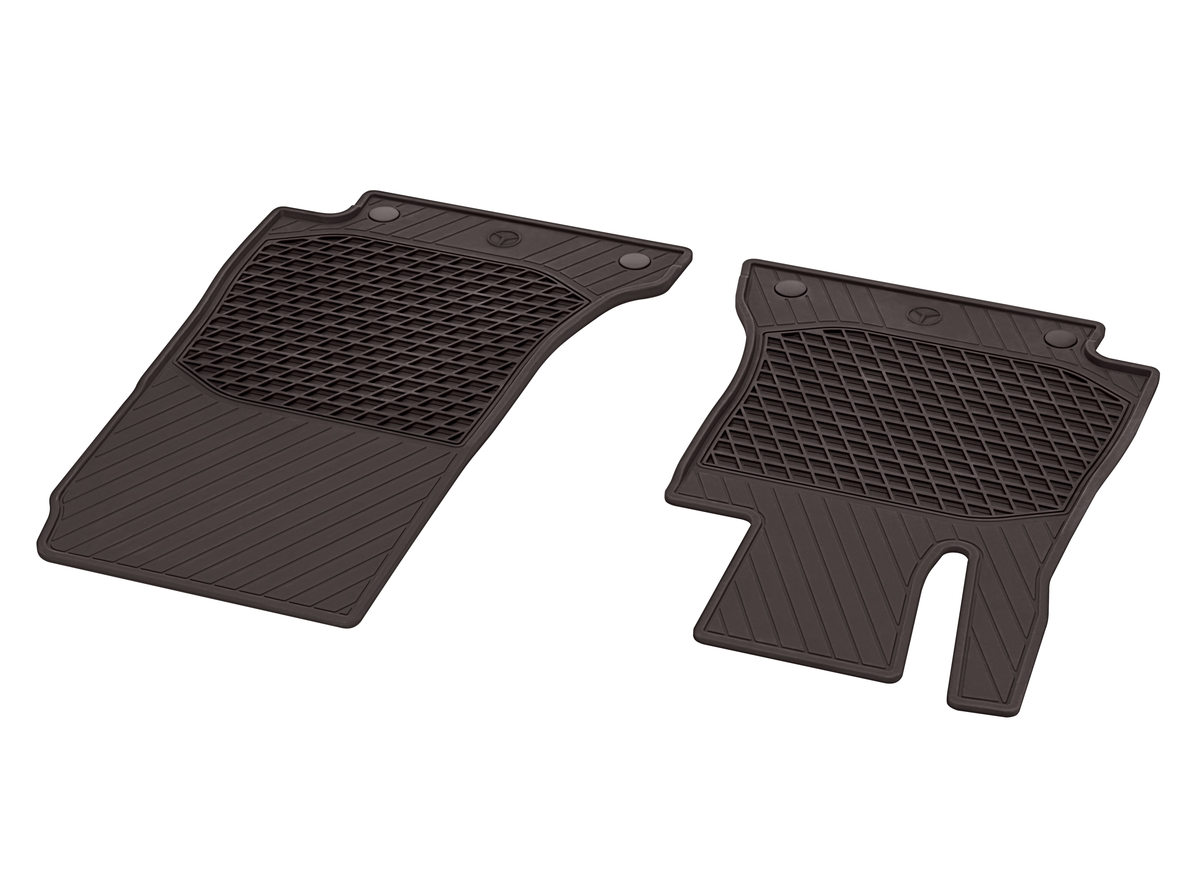 All-season floor mats CLASSIC, Driver/front passenger's mat, Set of 2 - LHD, espresso brown