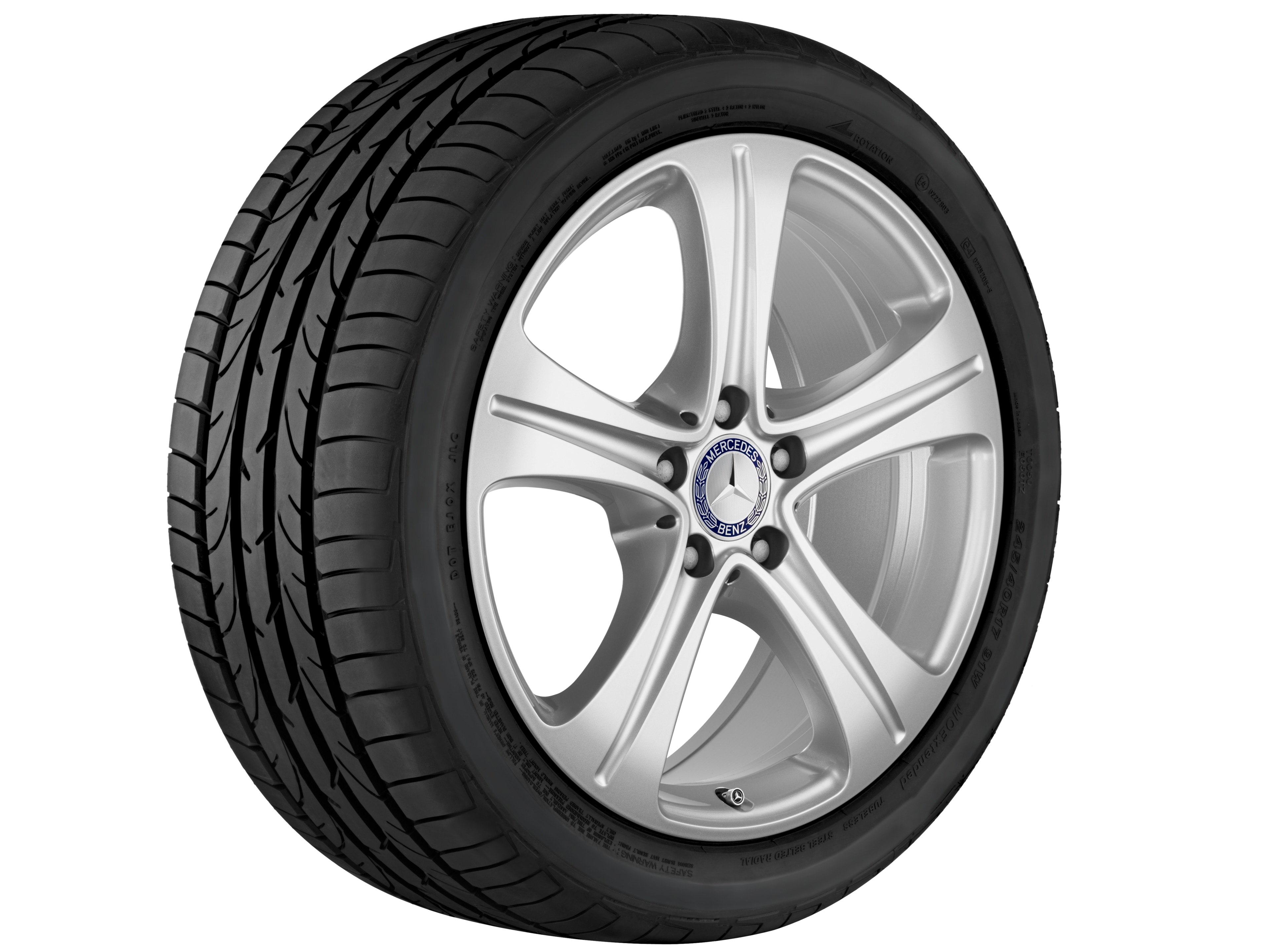 5-spoke wheel - 245/45 R18 XL 100R, 8 J x 18 ET 43