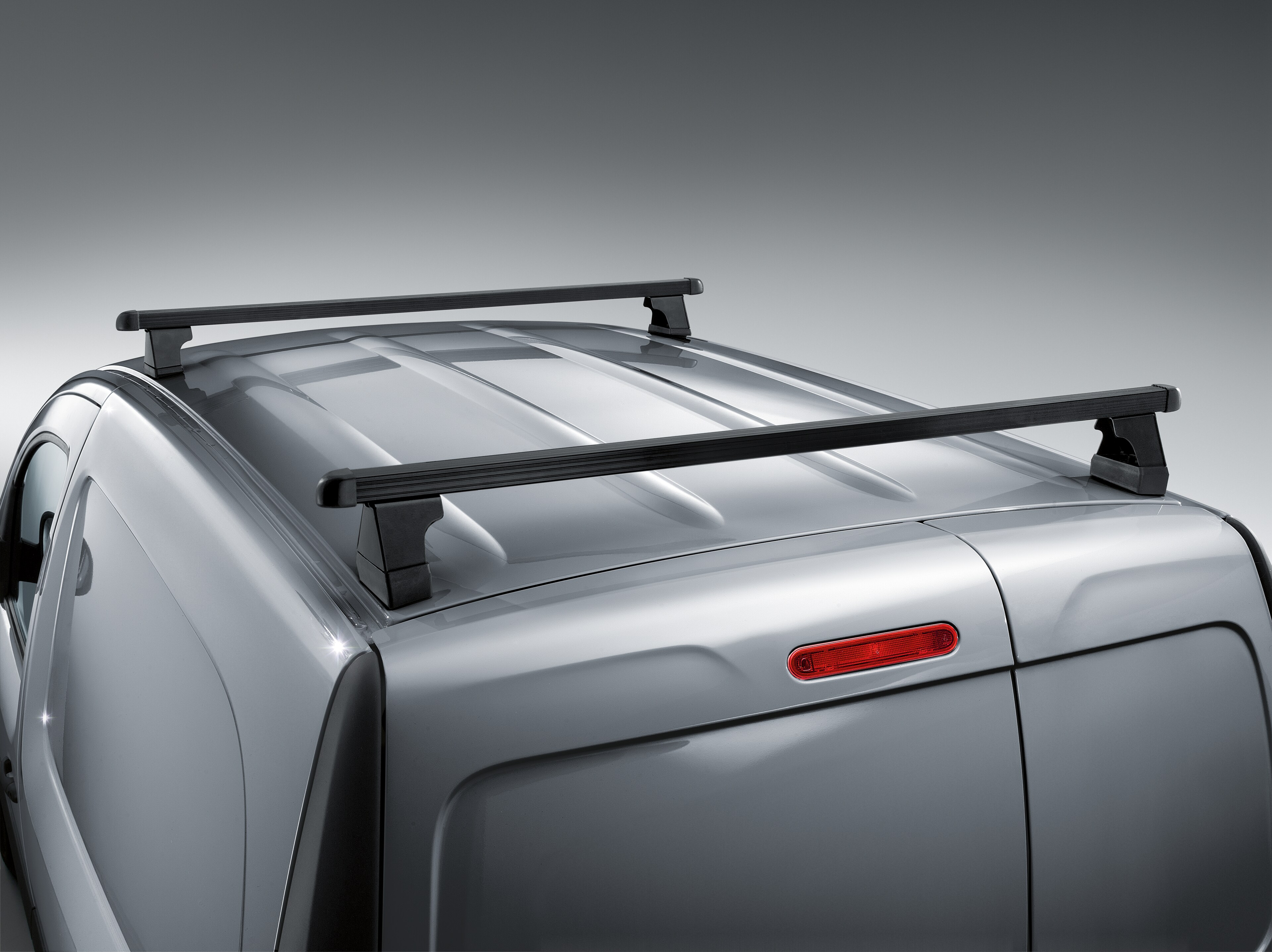 Standard basic carrier rack, two cross-bars - Steel / Plastic, black