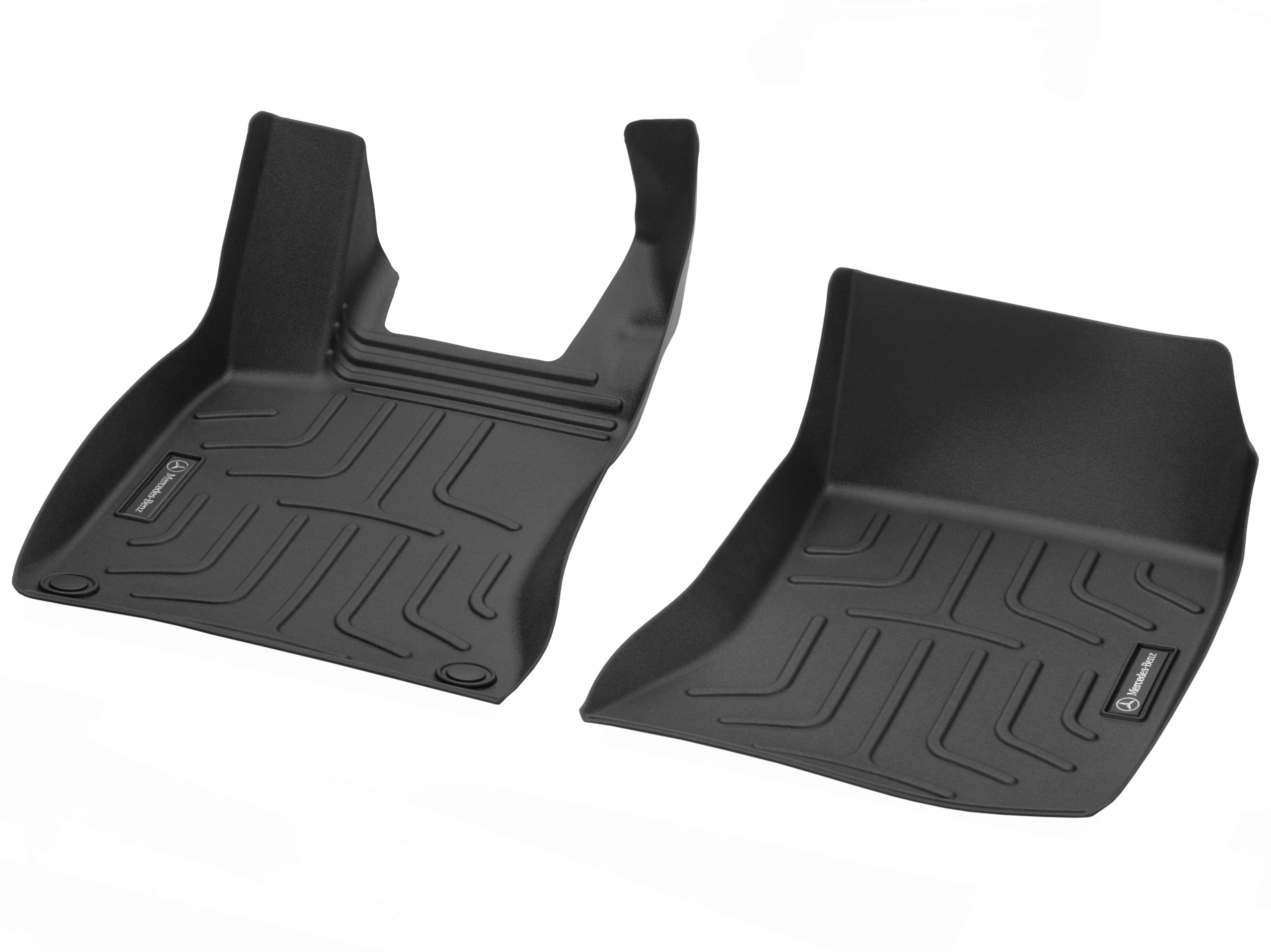 Floor mat trays CLASSIC, Driver/front passenger's mat, Set of 2 - LHD, black