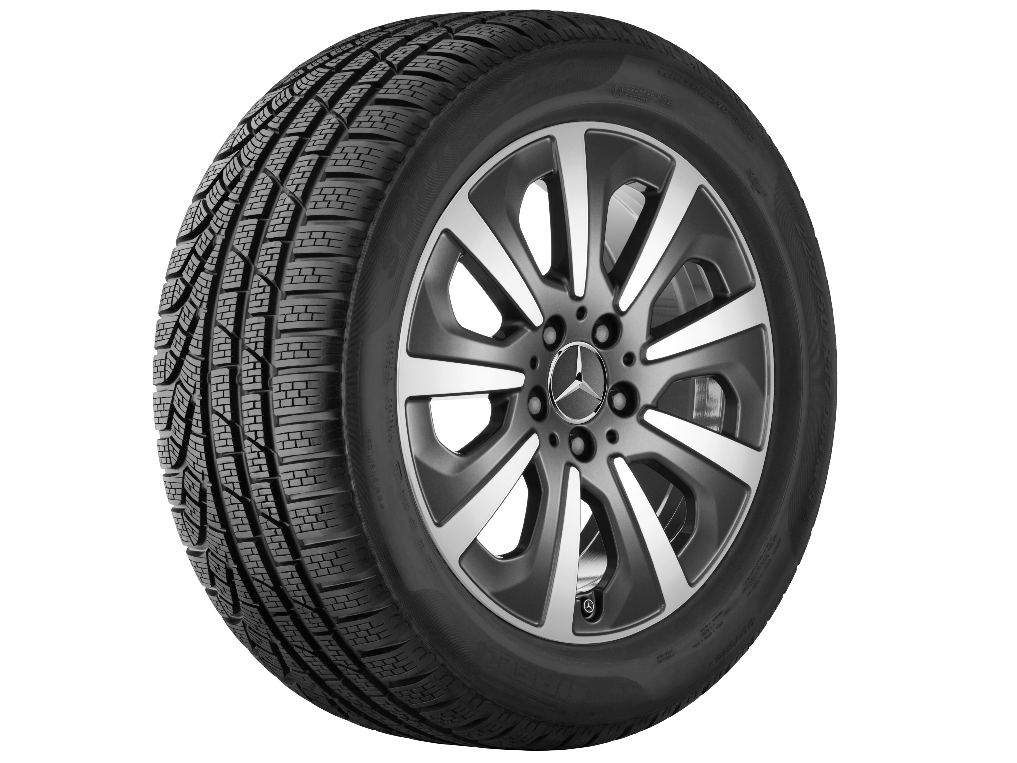 9-spoke wheel, 43.2 cm (17-inch) - 8 J x 17 ET 41, tremolite metallic, high-sheen