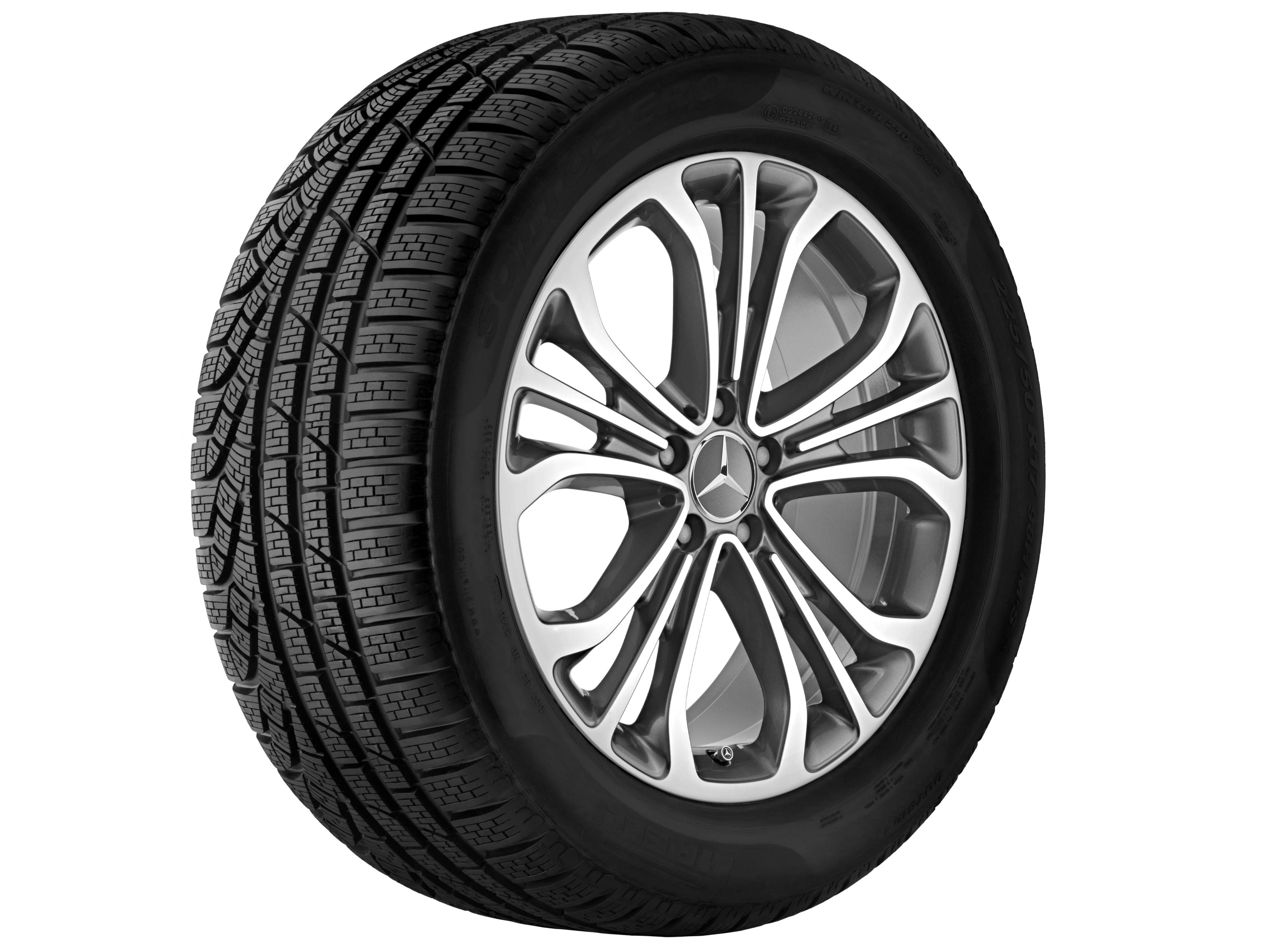 5-triple-spoke wheel, 48.3 cm (19-inch) - 8,5 J x 19 ET 36, himalaya grey, high-sheen