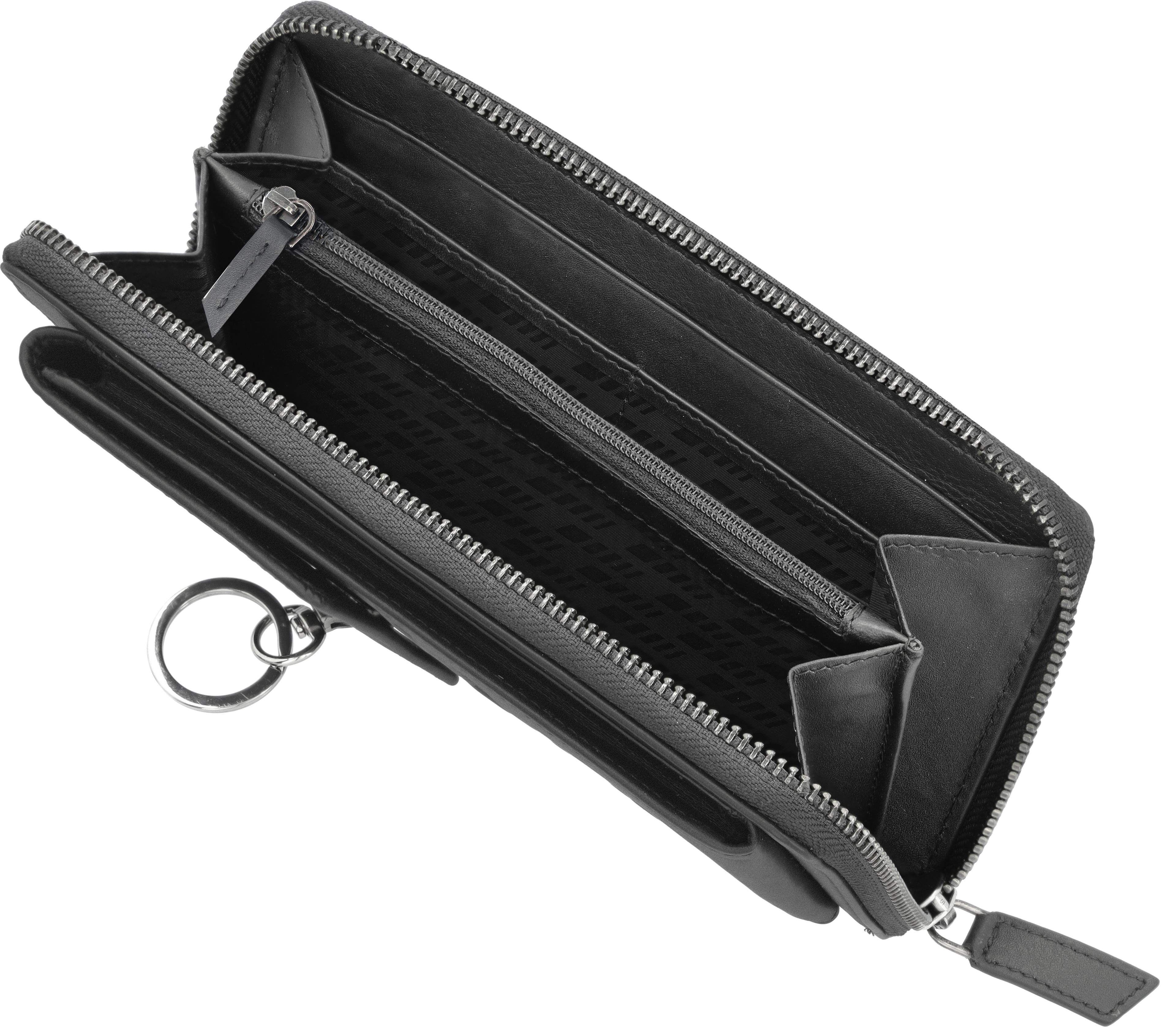 AMG Smartphone Tasche - schwarz, Rindleder / Polyester