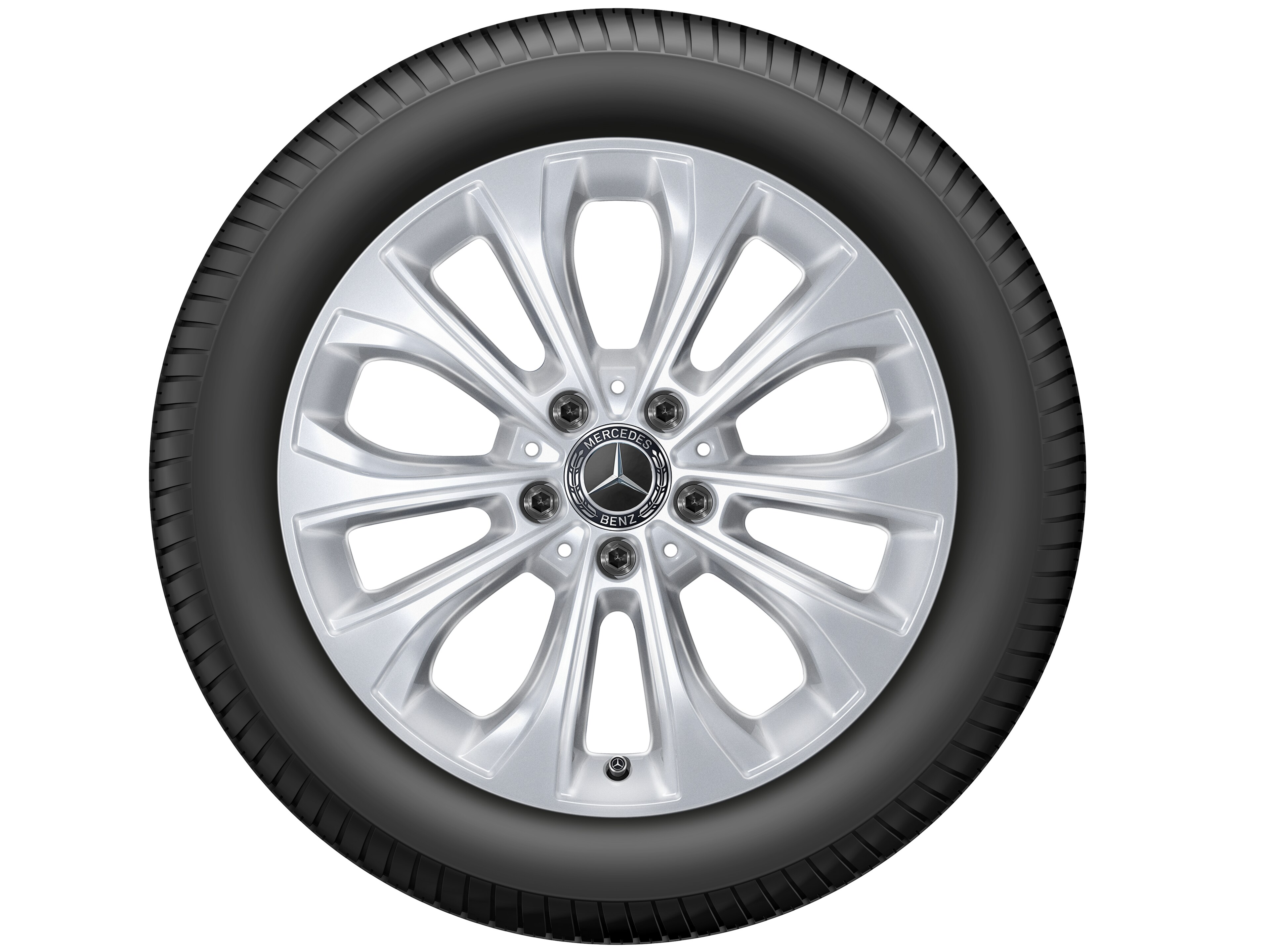 10-spoke wheel, 43.2 cm (17-inch) - 7 J x 17 ET 48,5, vanadium silver, painted