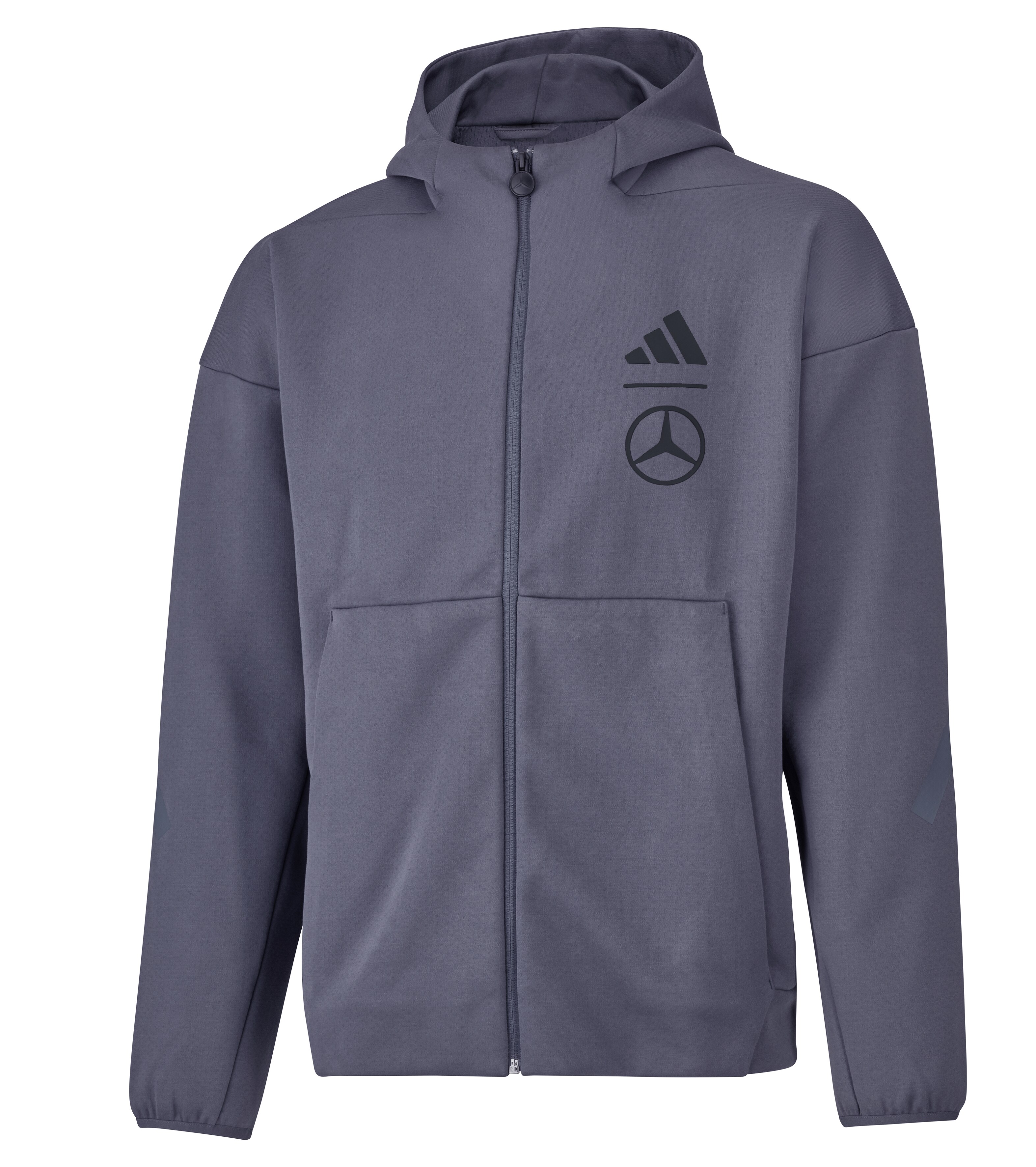 Men's sweat jacket - grey, M