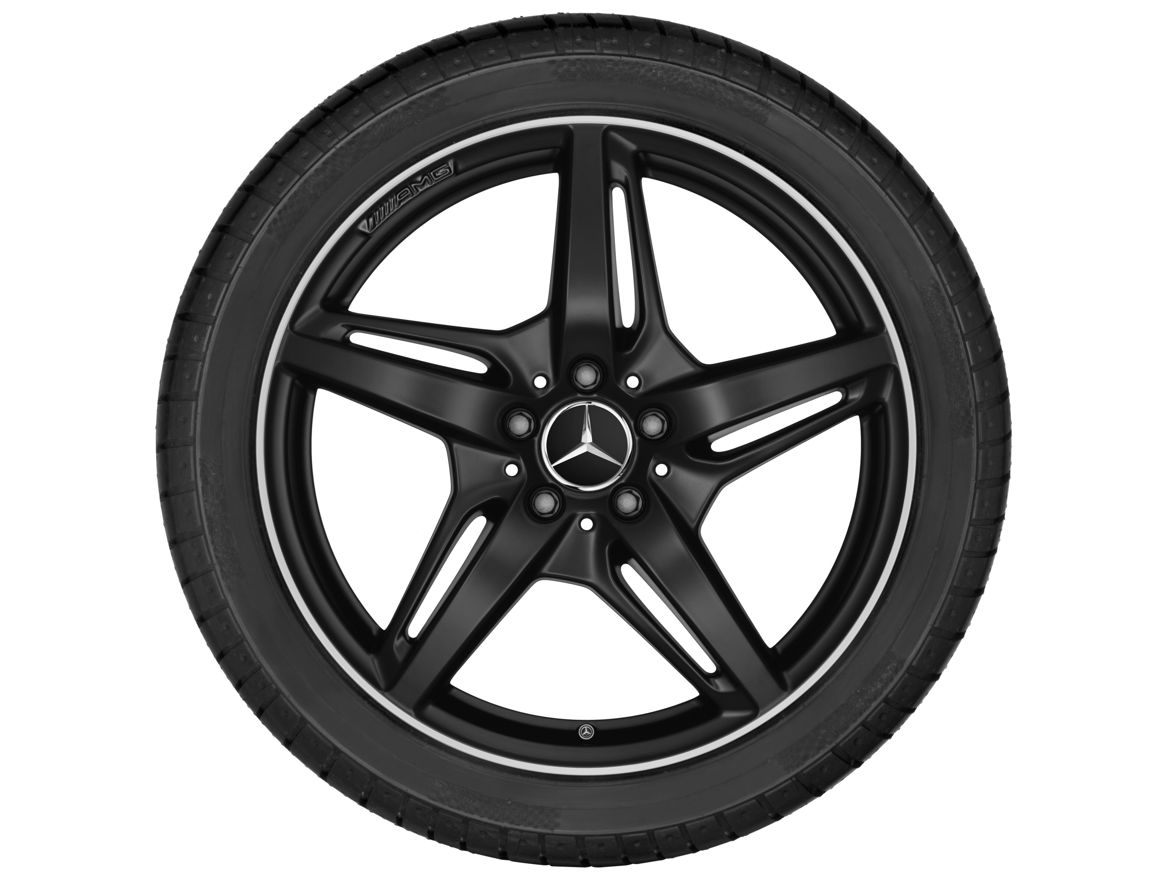 AMG 5-spoke wheel, 50.8 cm (20-inch), High-sheen rim flange - 11 J x 20 ET 68, matt black