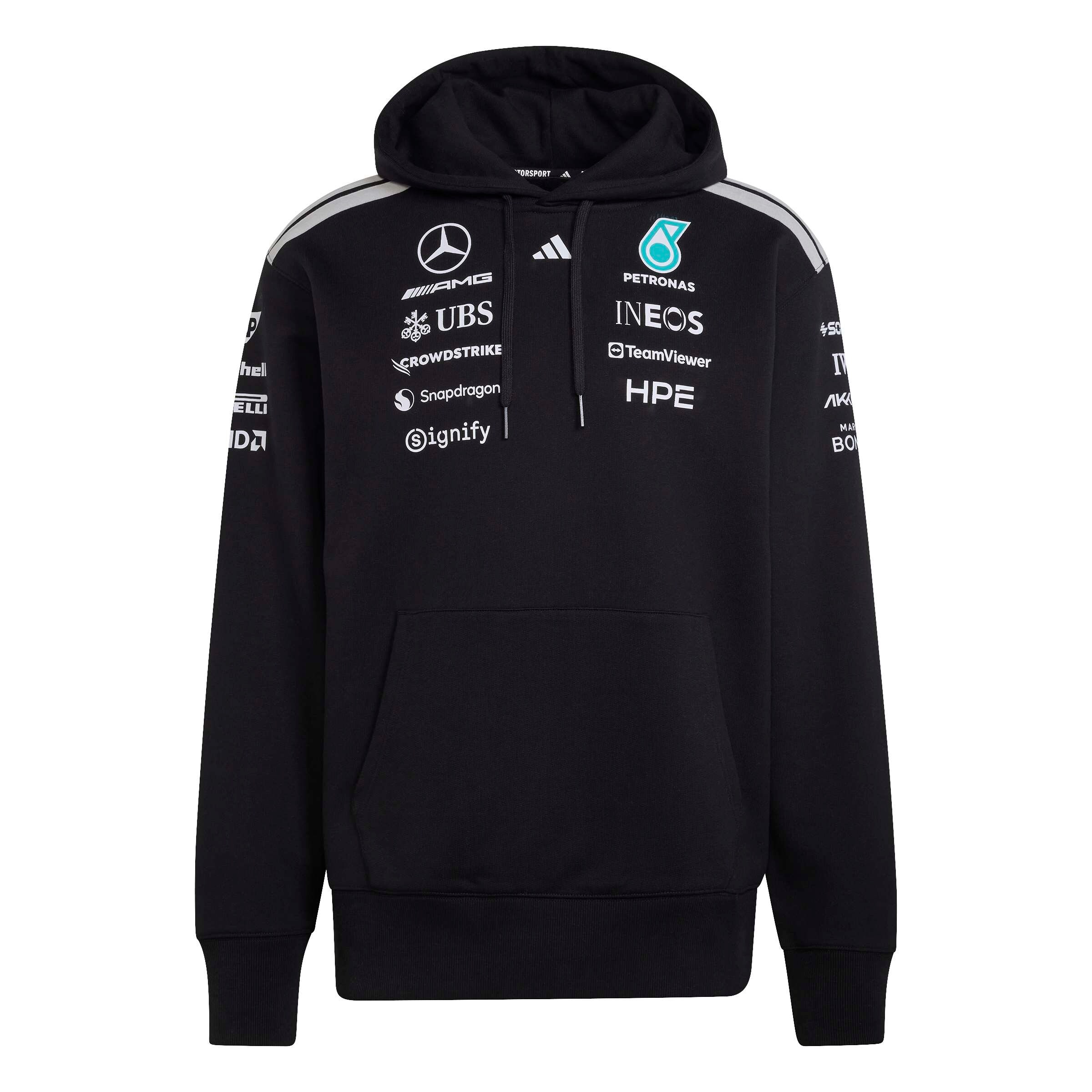 Men's sweat hoodie, Driver, Mercedes-AMG F1 - black, M