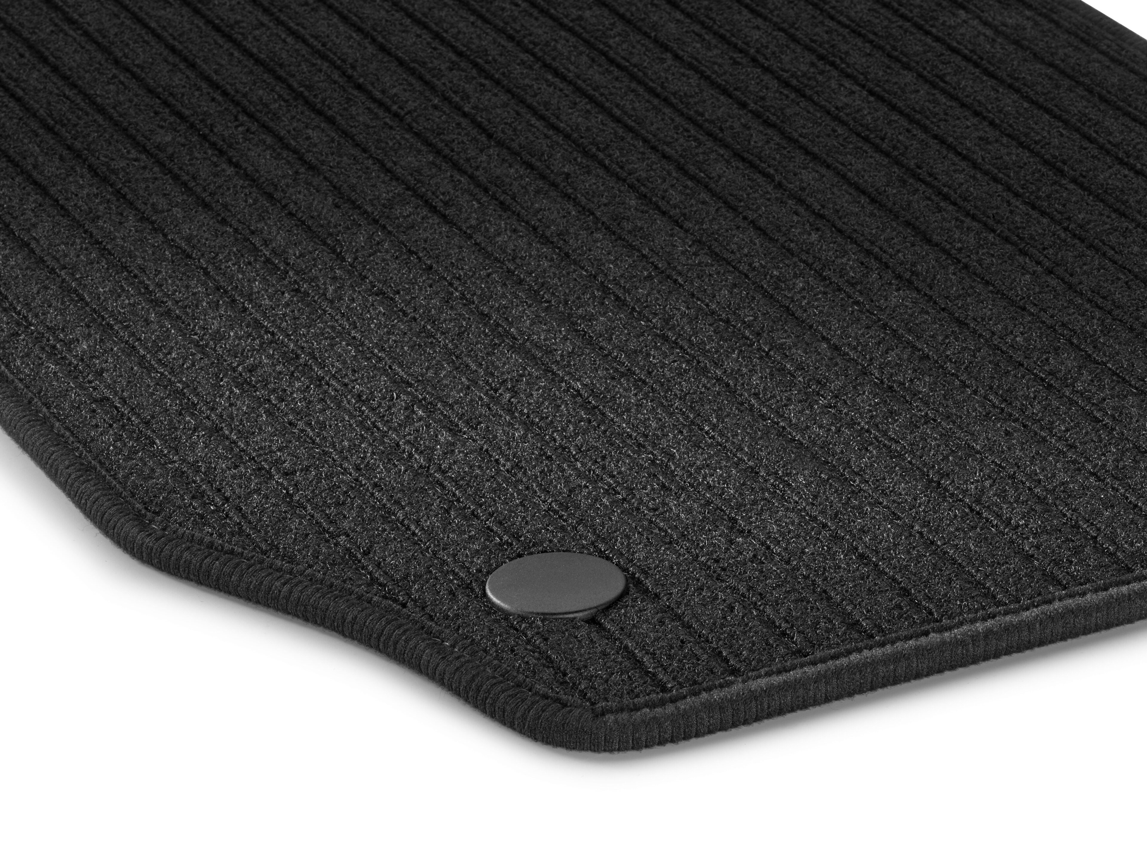 Ribbed mats, CLASSIC, Set, Set of 4 - LHD, black