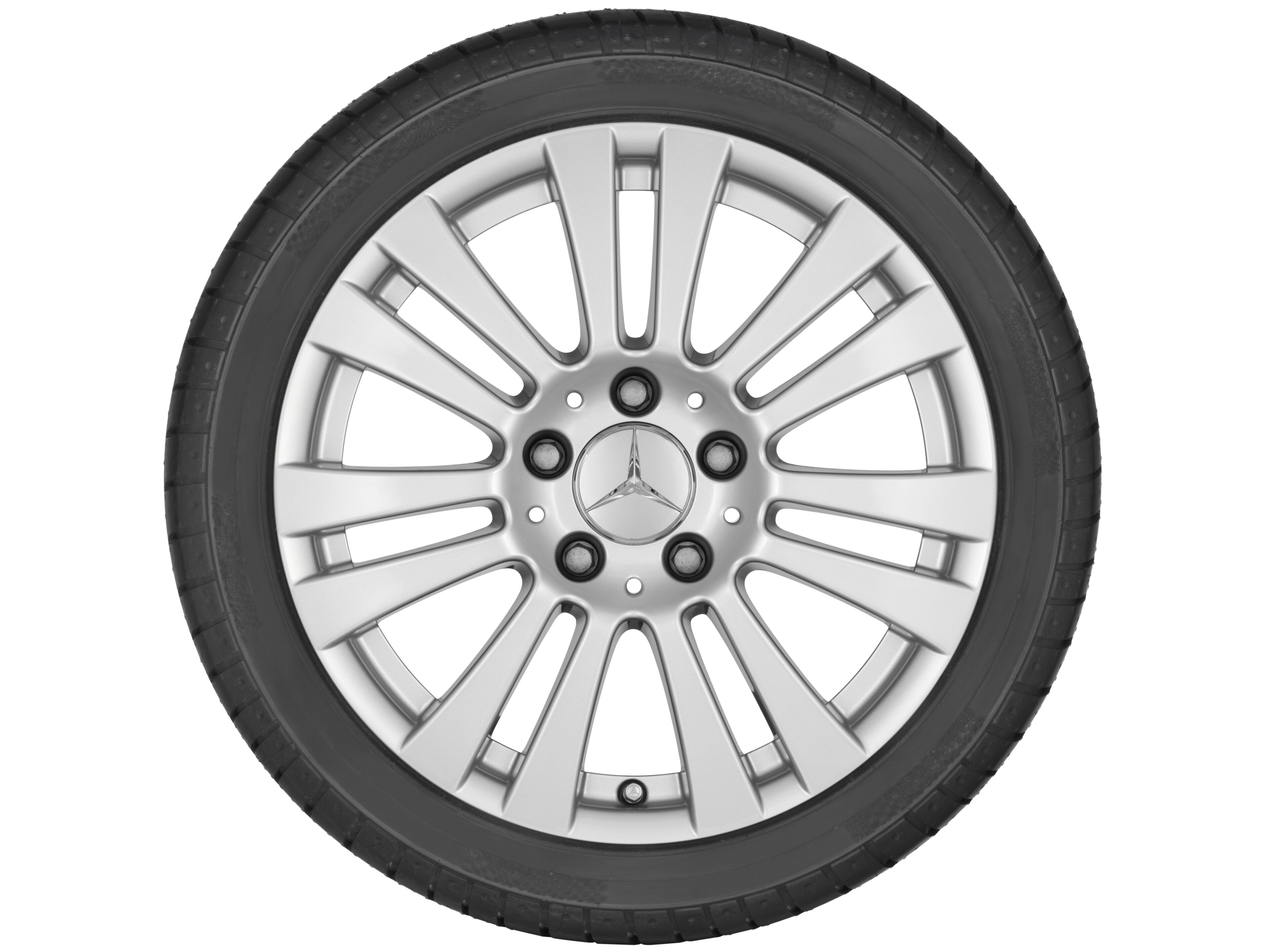 7-twin-spoke wheel, 40.6 cm (16-inch) - 7 J x 16 ET 43, titanium silver, painted