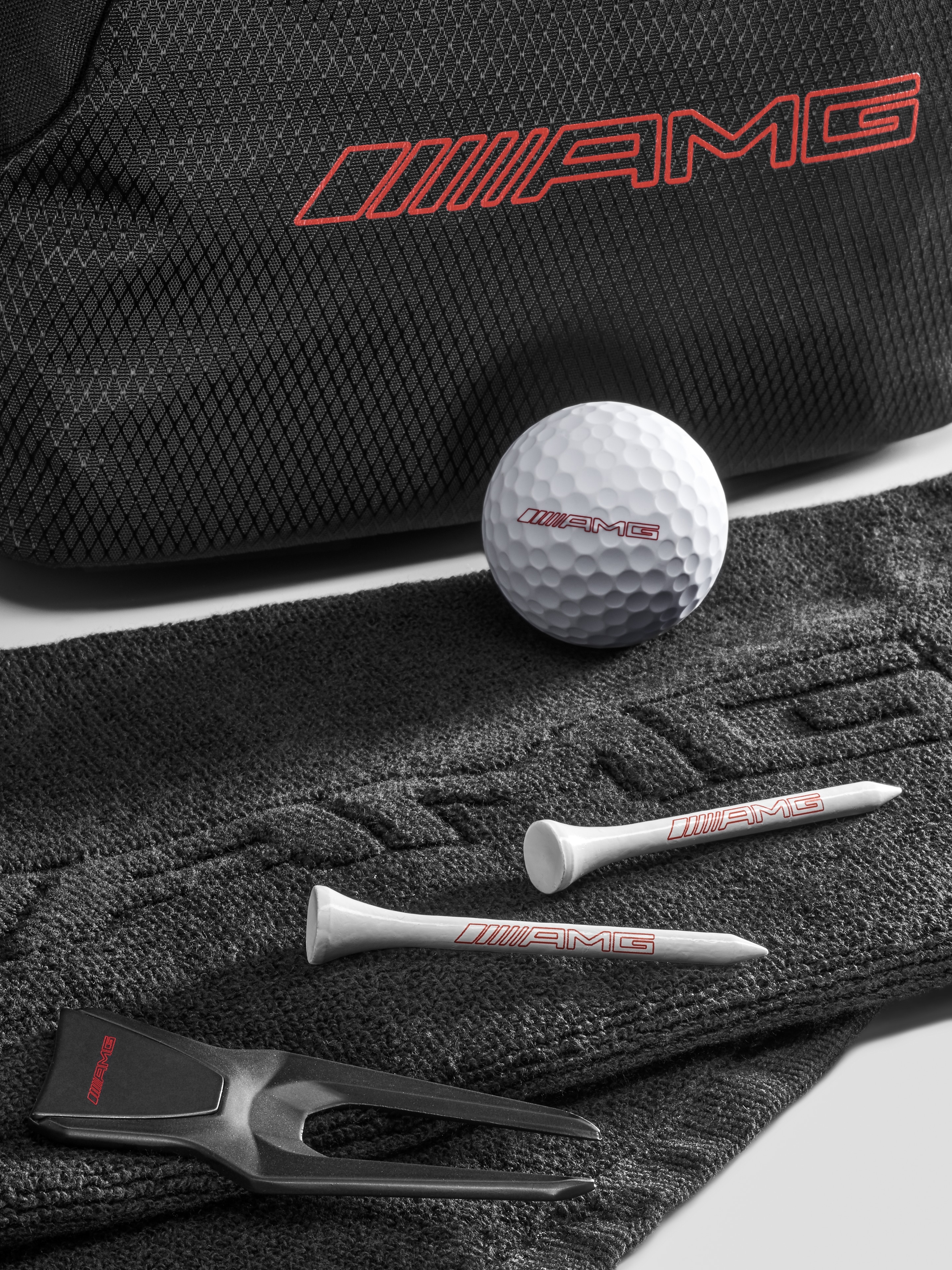 AMG golf gift set - black, Polyamide