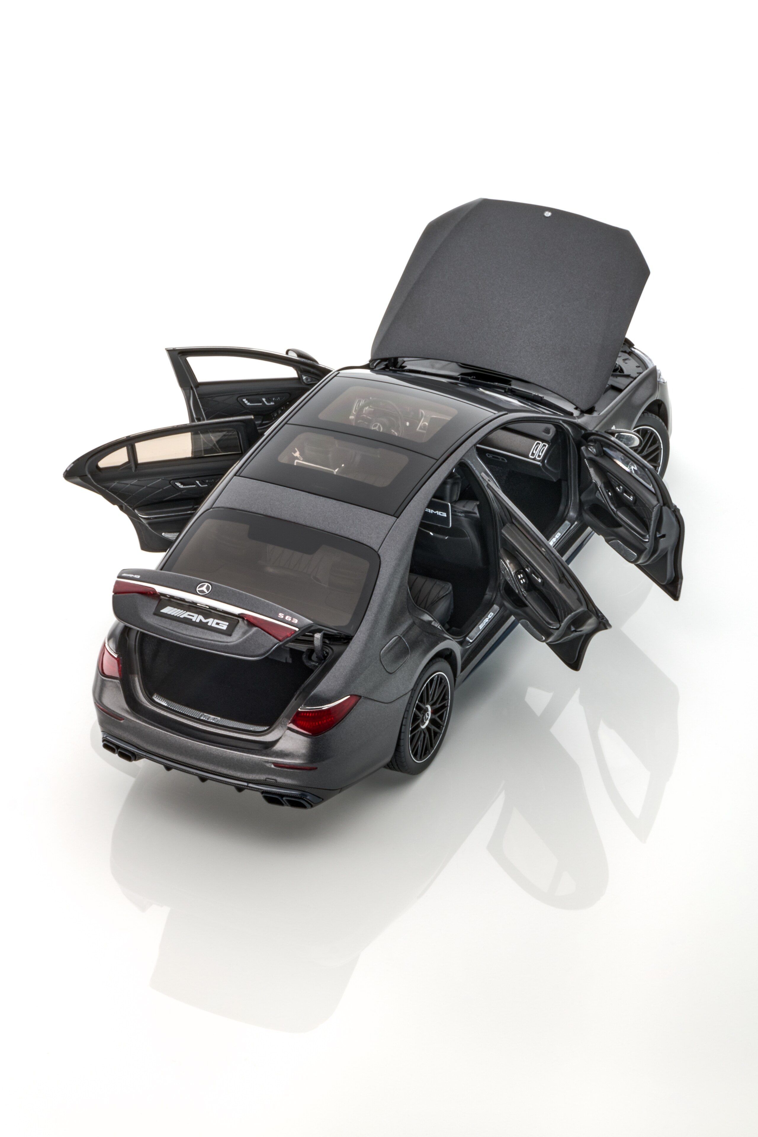 Mercedes-AMG S 63, E PERFORMANCE, V223 - MANUFAKTUR graphite grey magno, NZG, 1:18