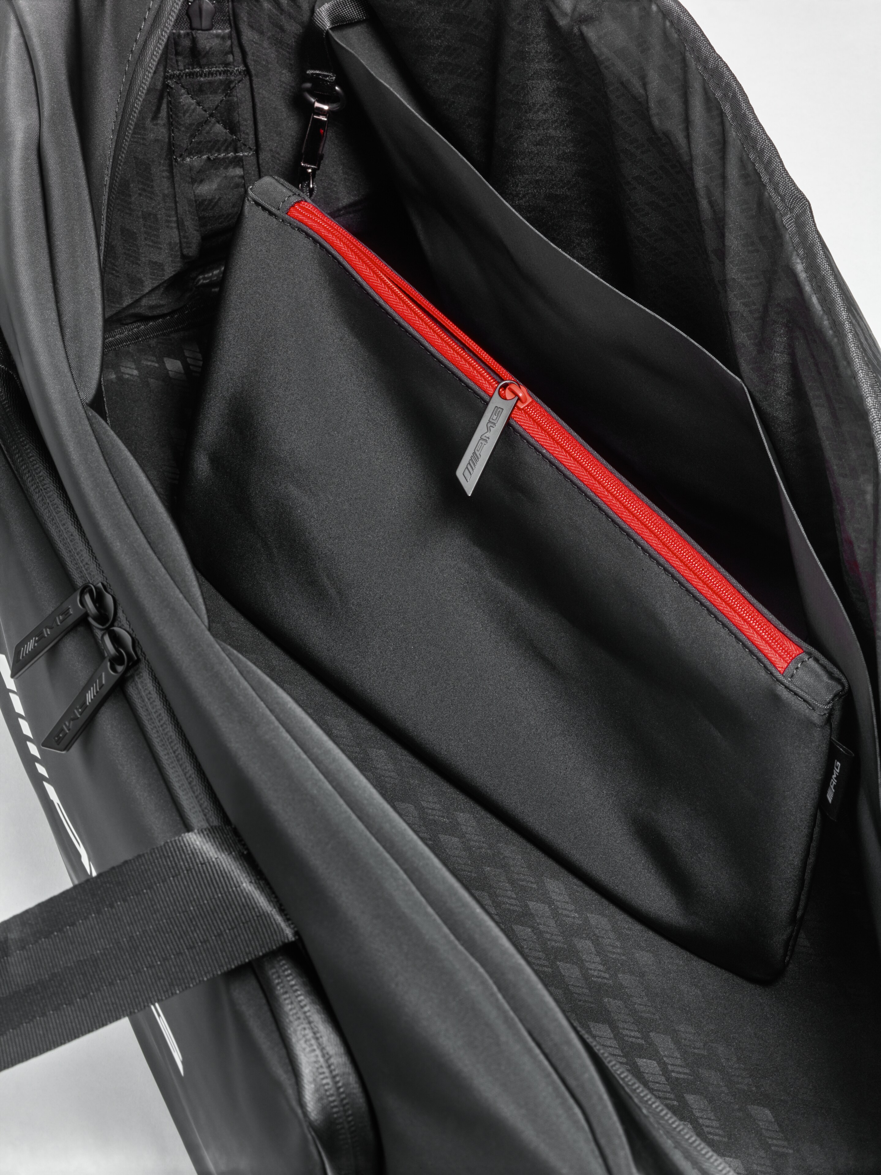 AMG weekend bag - black, PVC / Polyester / Polyester