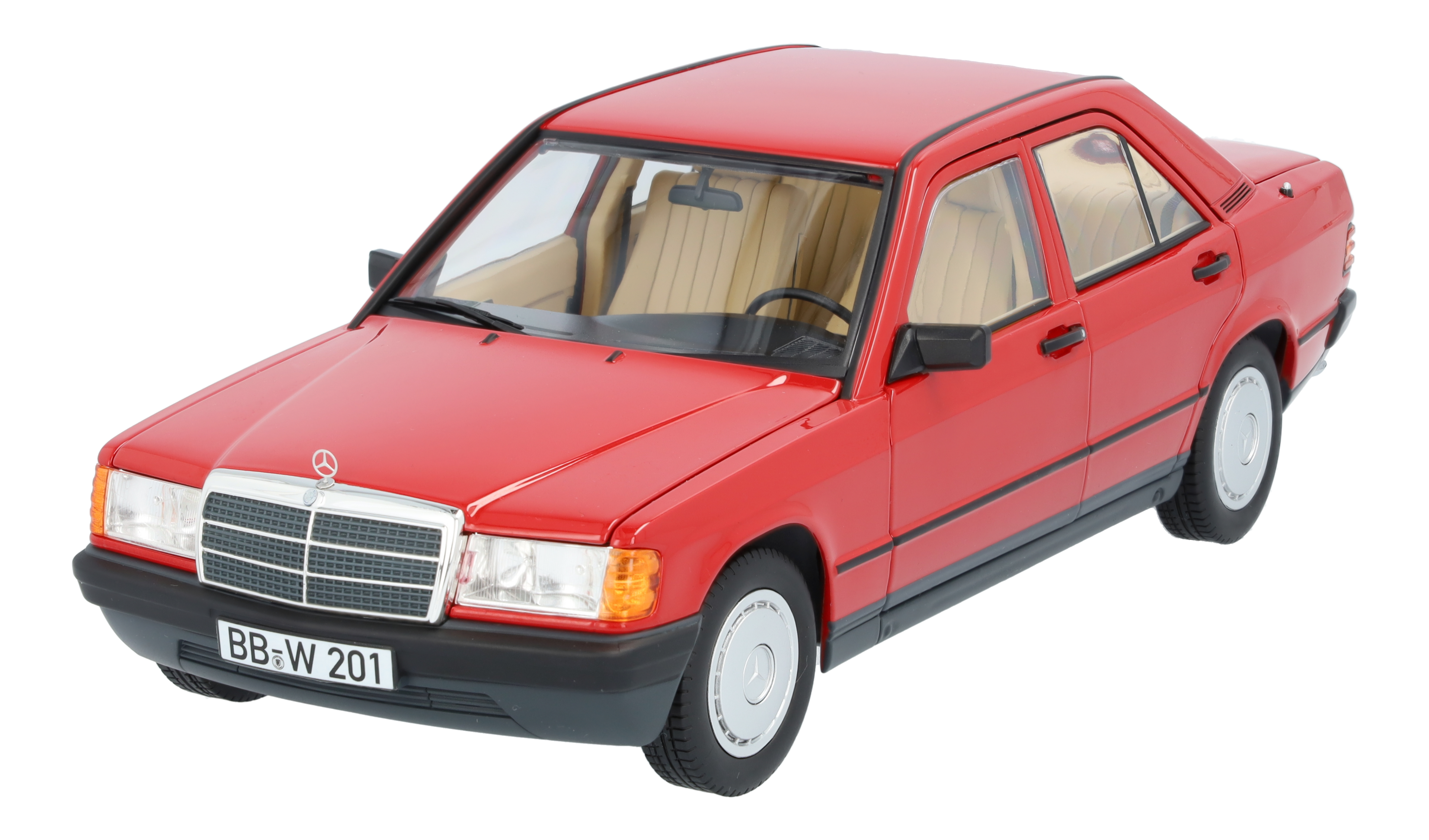 190 E, W124 (1982-1988) - red, Norev, 1:18