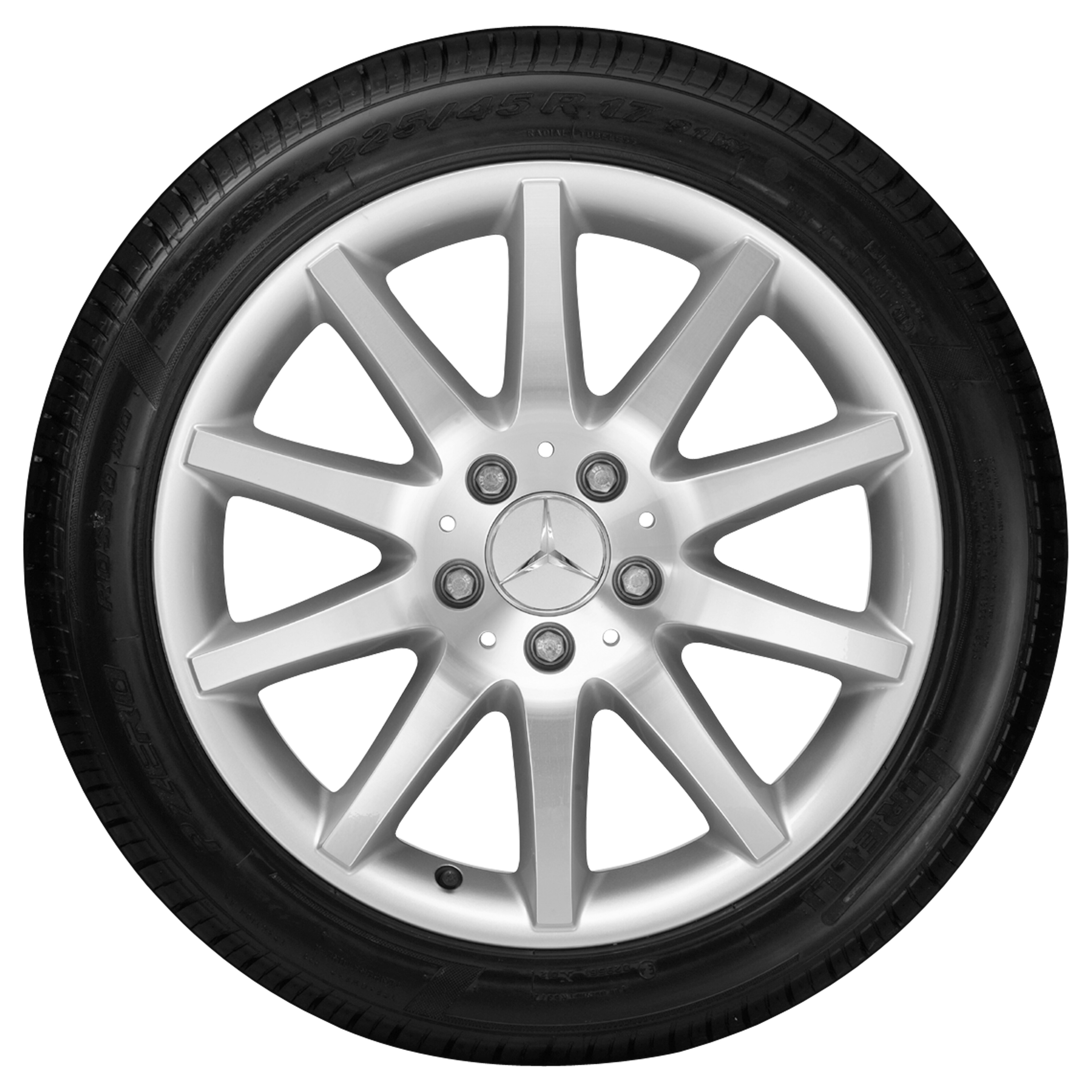 5-spoke wheel, 43.2 cm (17-inch) - 8,5 J x 17 ET 30, titanium silver