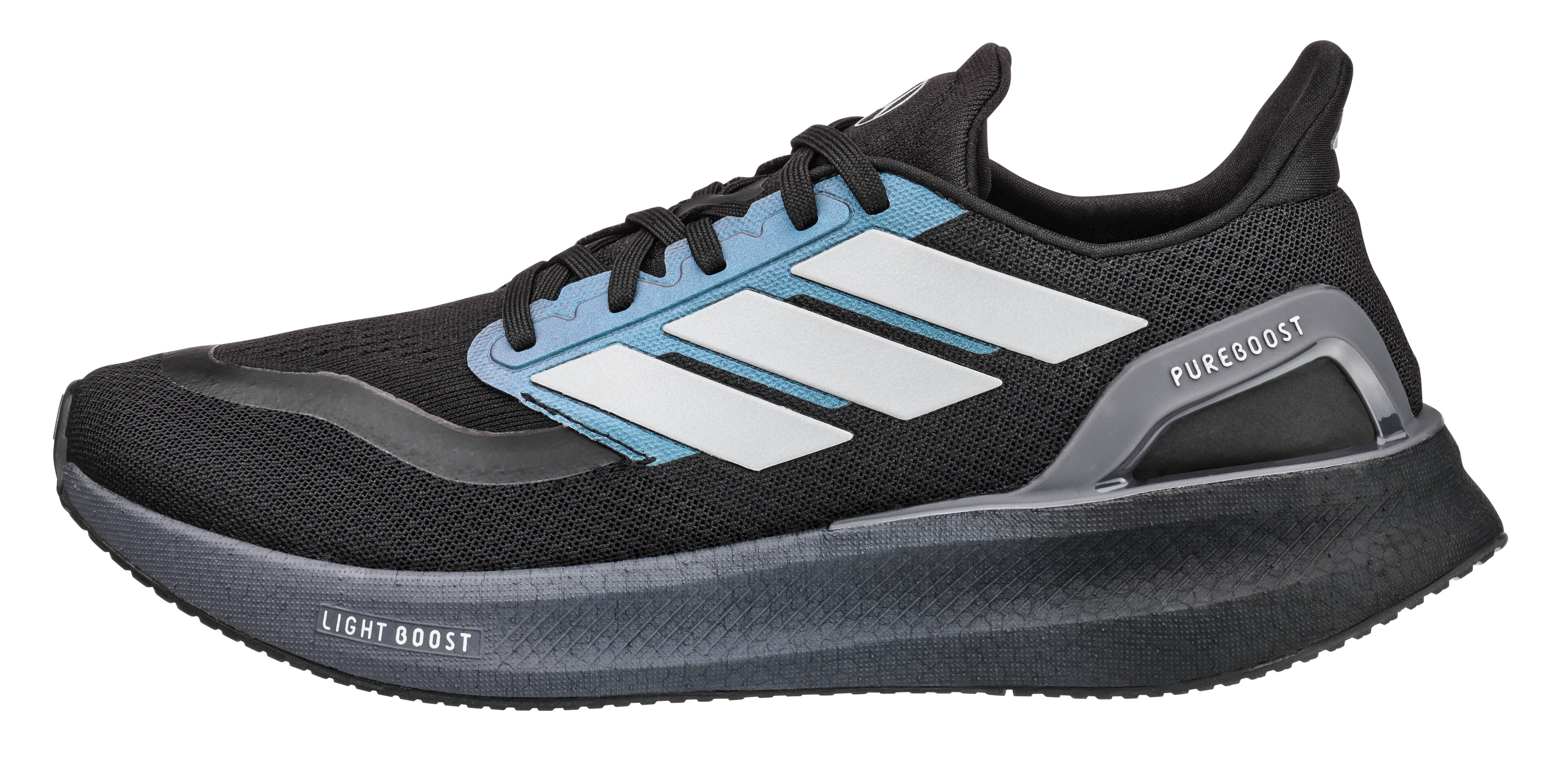 Running shoes, Pureboost 5 - black / dark grey, 6.5, adidas